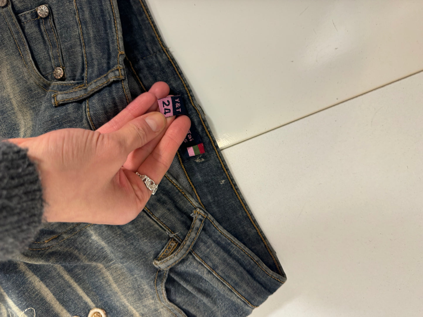 Lågmidjade jeans stl: XXS