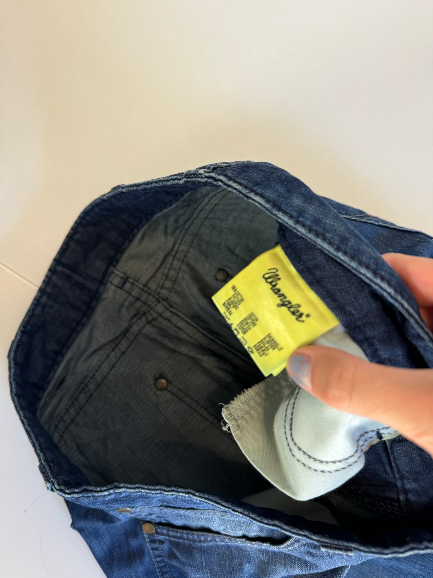 Lågmidjade jeans–stl: S
