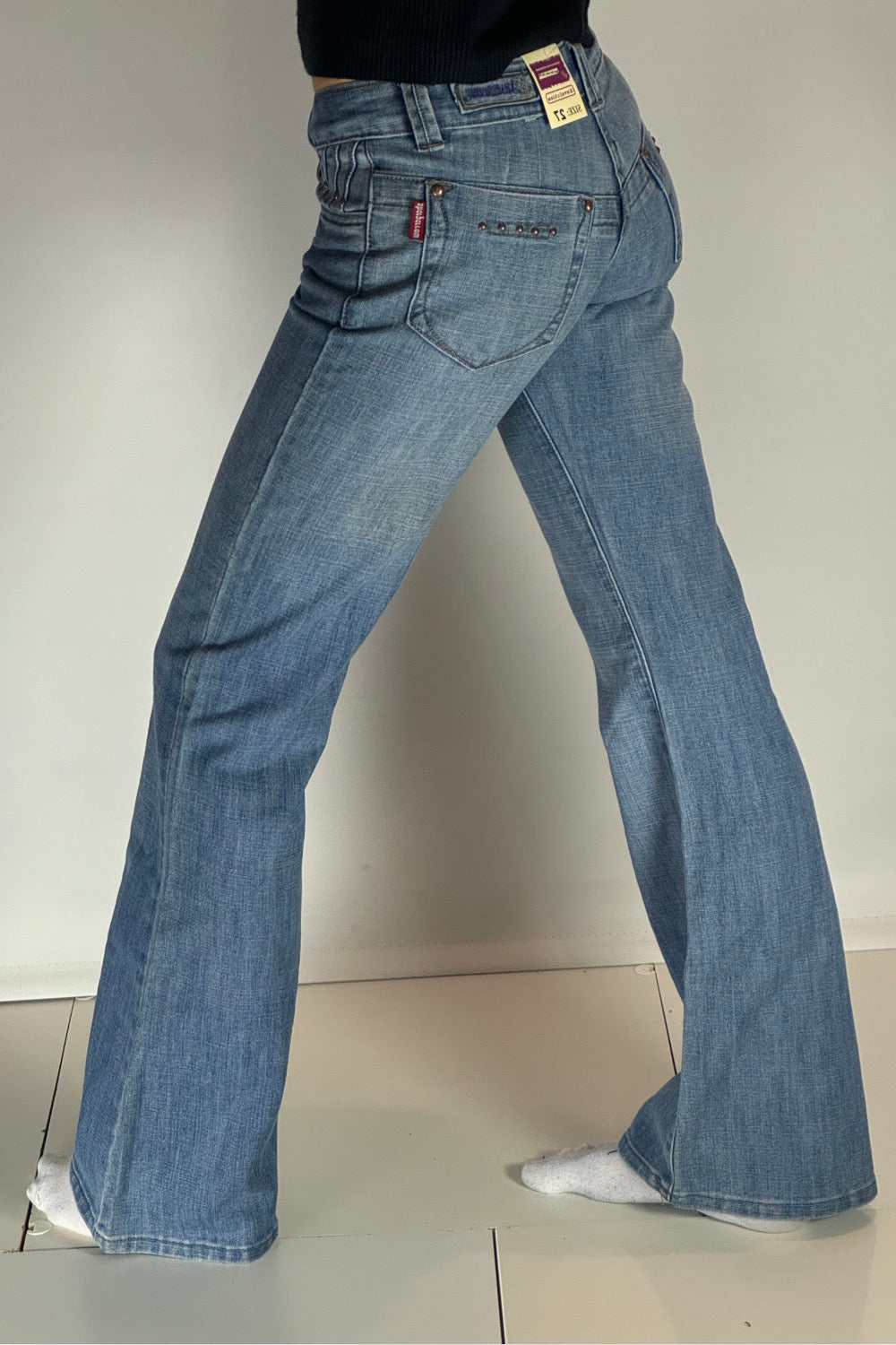 Lågmidjade jeans–stl: XS