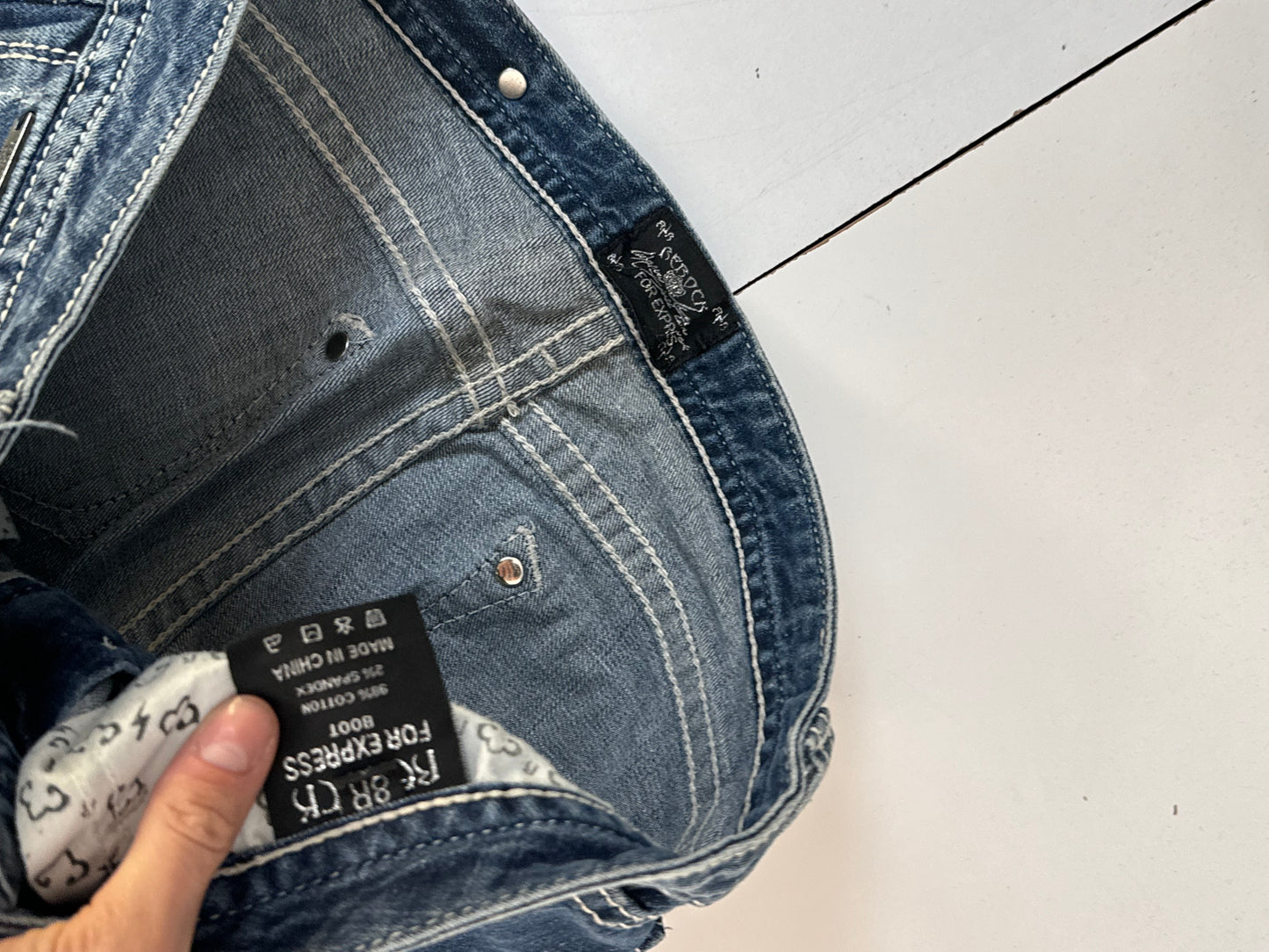 Lavtaljede jeans str: S