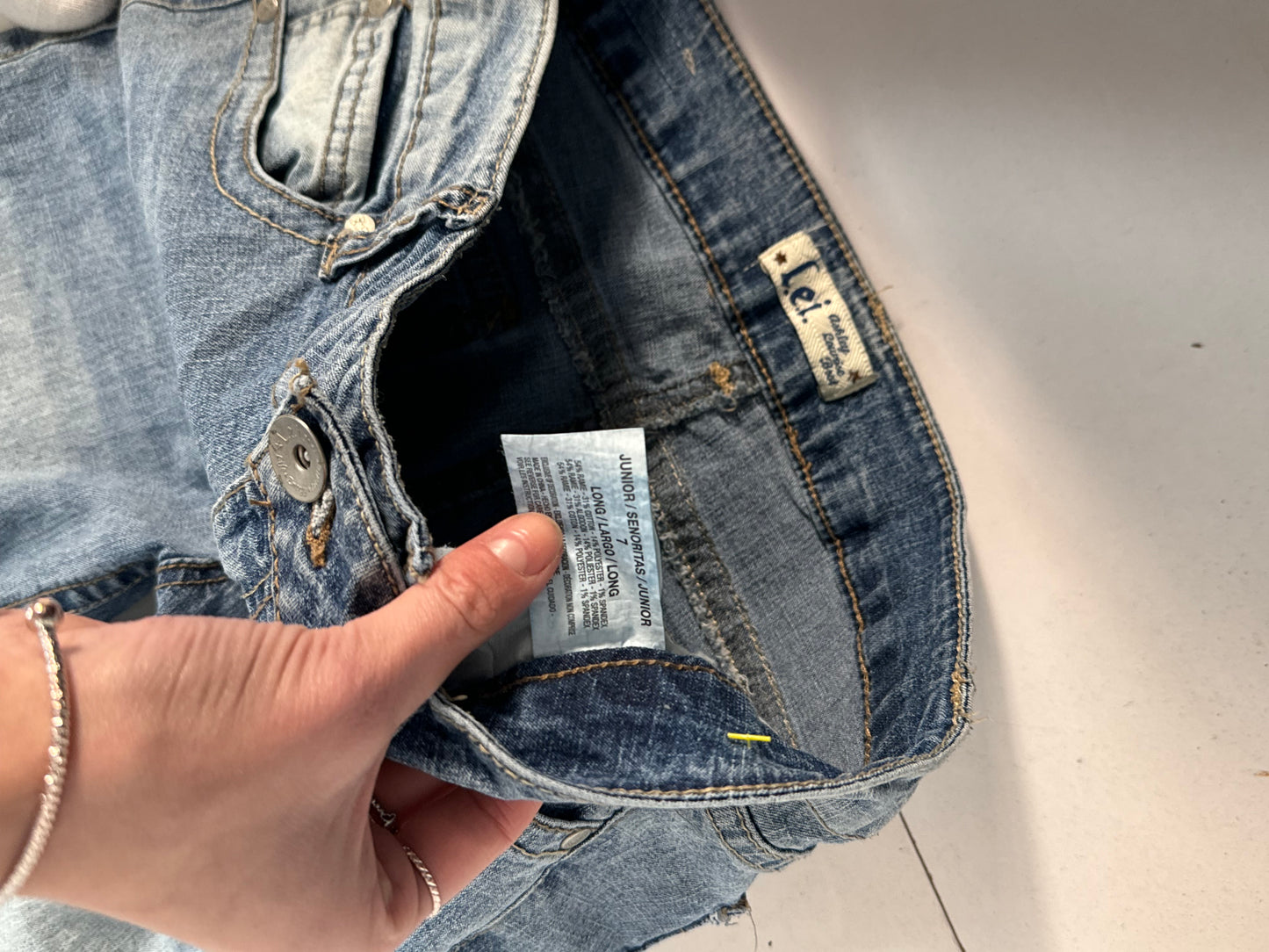 Lavlivede jeans str: XS