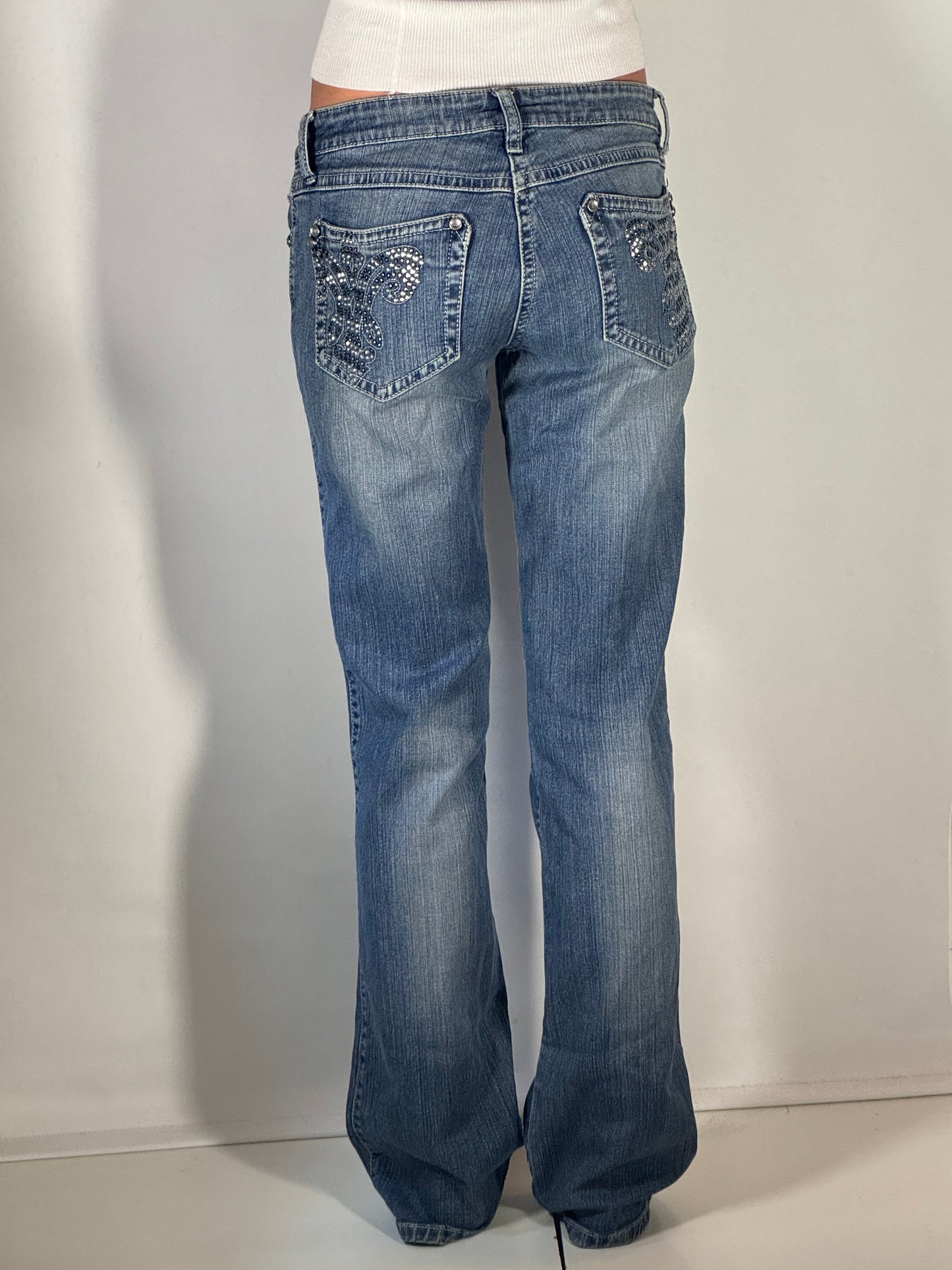 Lågmidjade jeans stl: S