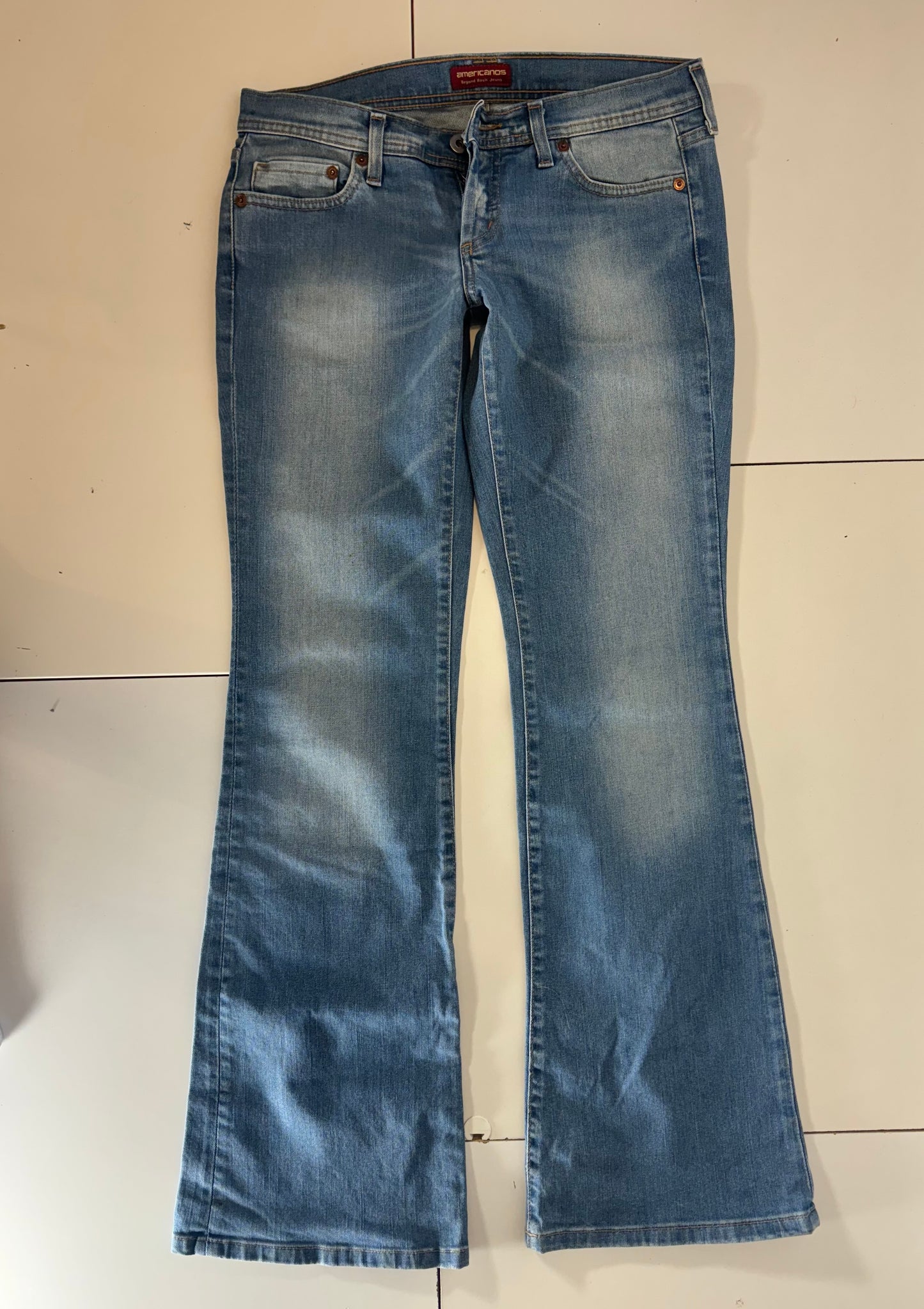 Lågmidjade jeans-stl: S