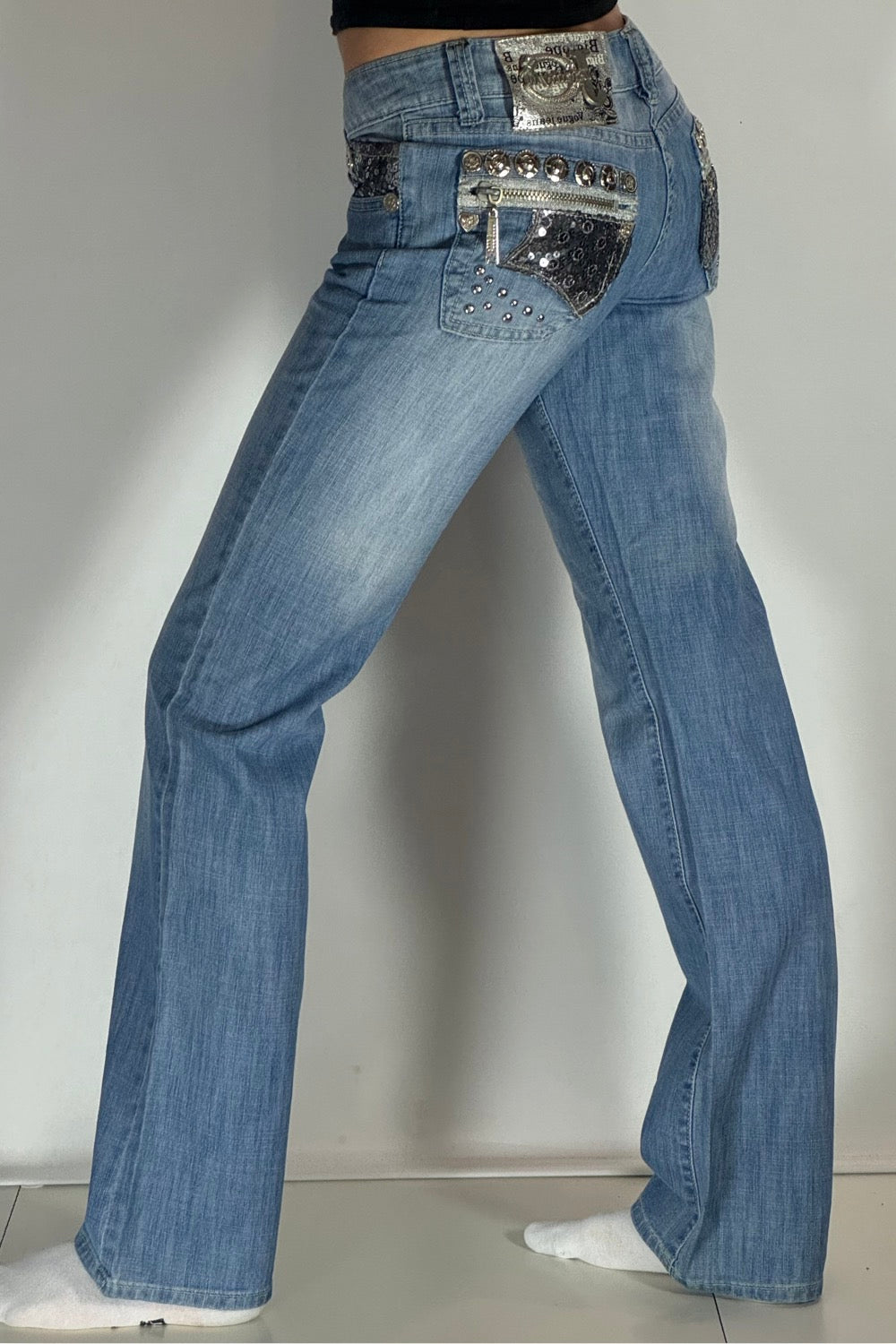 Lågmidjade jeans stl: S