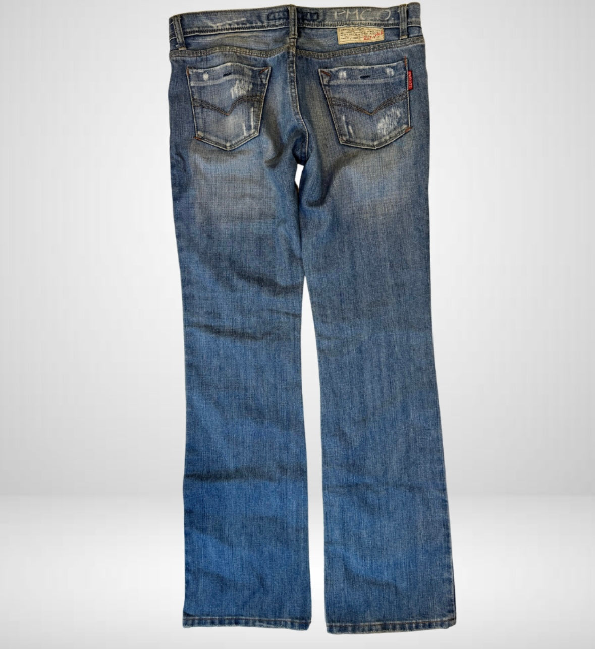 Lågmidjade jeans–stl: L
