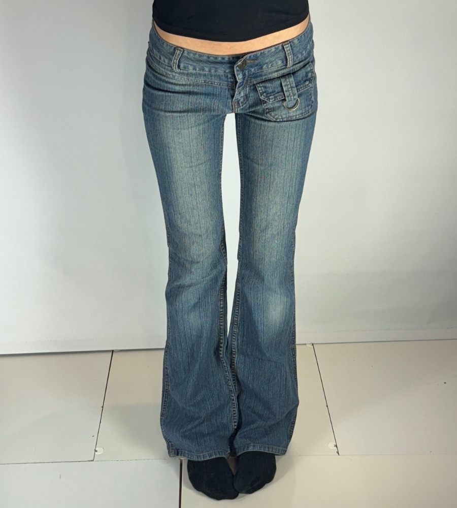 Lågmidjade jeans–stl: XS