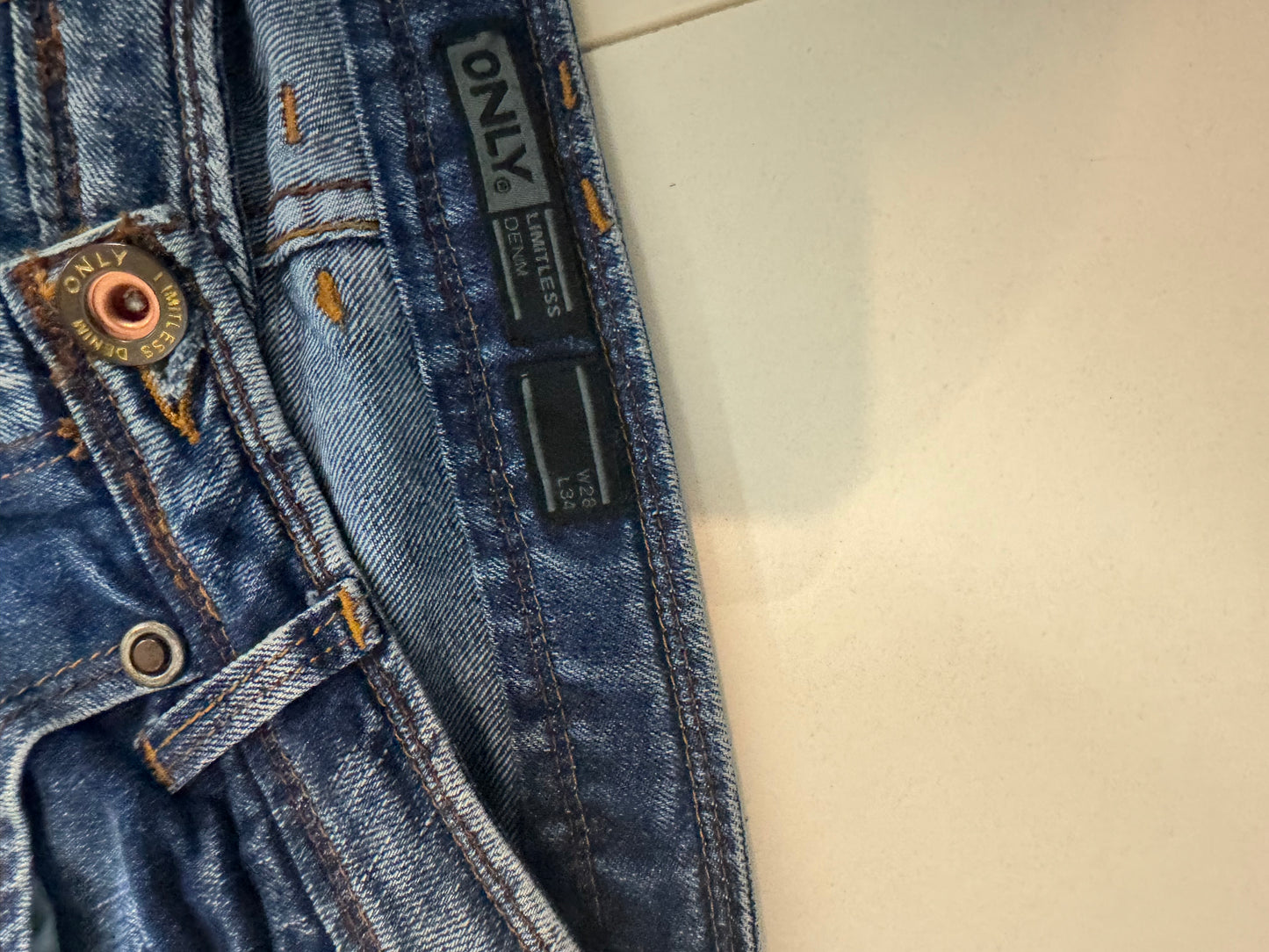 Lågmidjade jeans stl: S