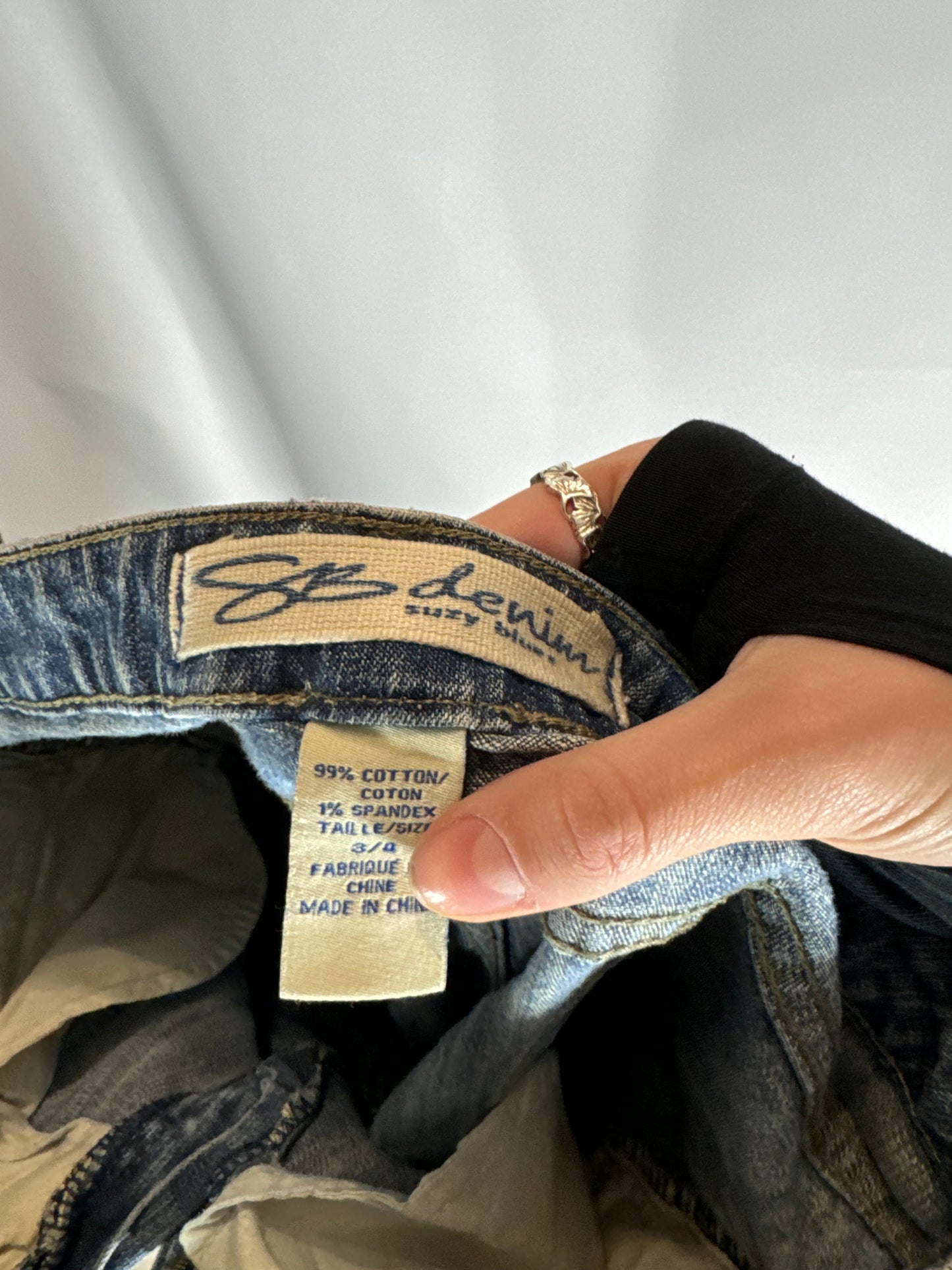 Utsvängda jeans stl: S