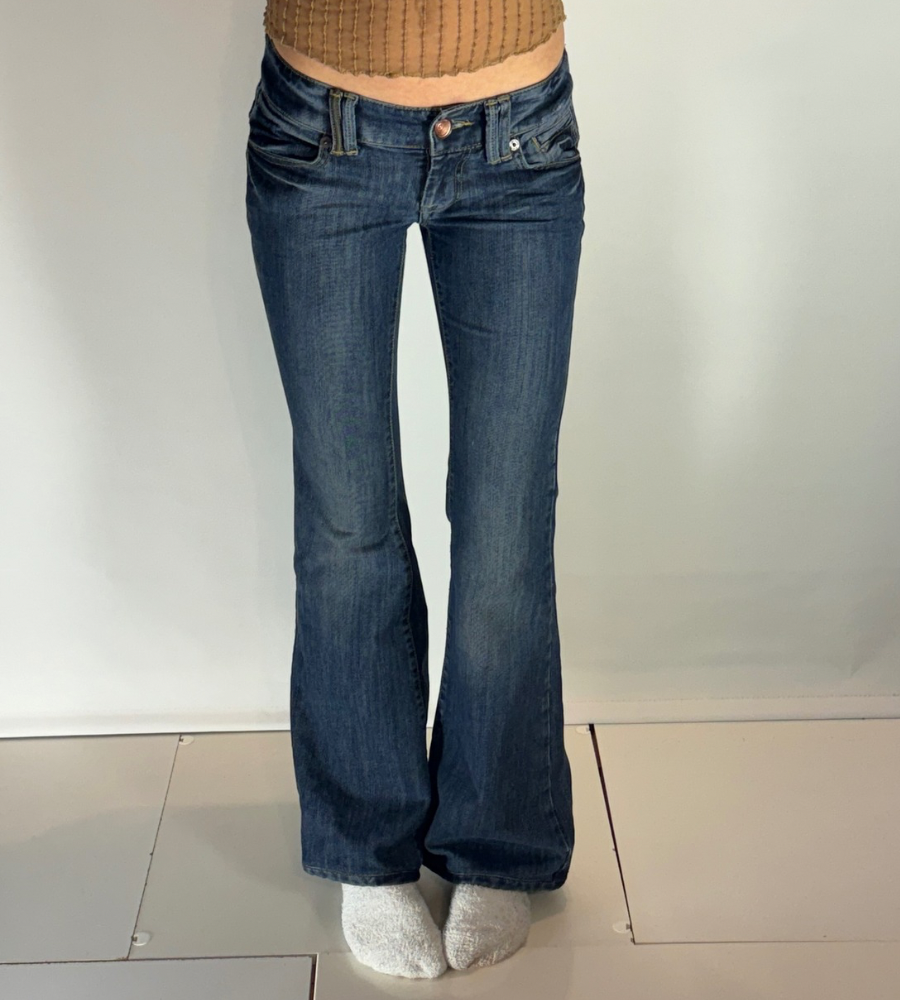 Lågmidjade jeans–stl: XS