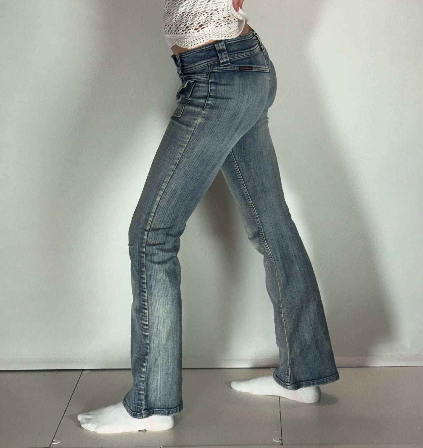Lågmidjade jeans–stl: XS
