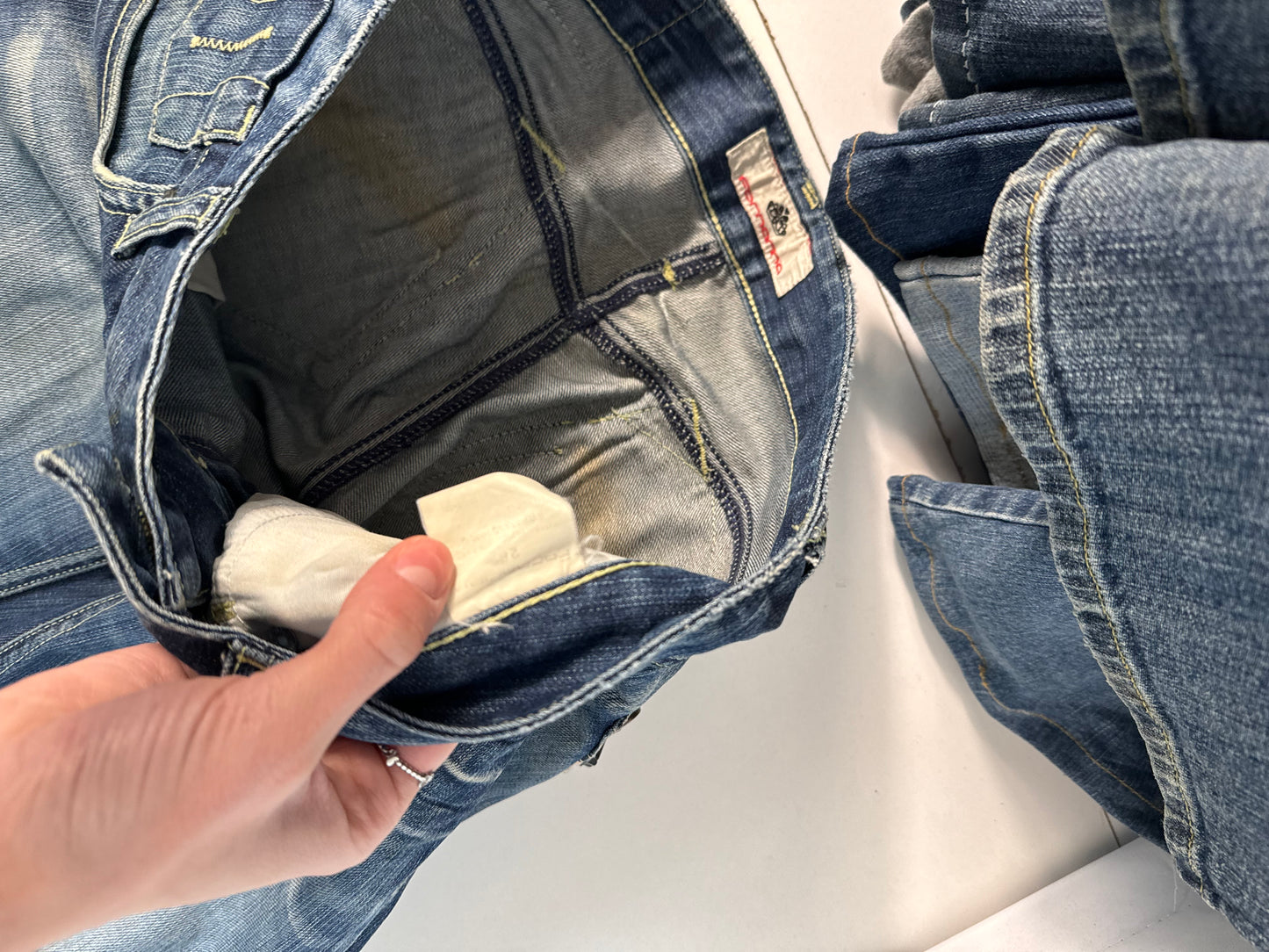 Lavlivede jeans str: XS
