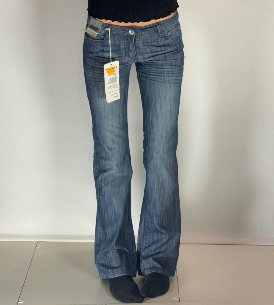Lågmidjade jeans–stl: XS