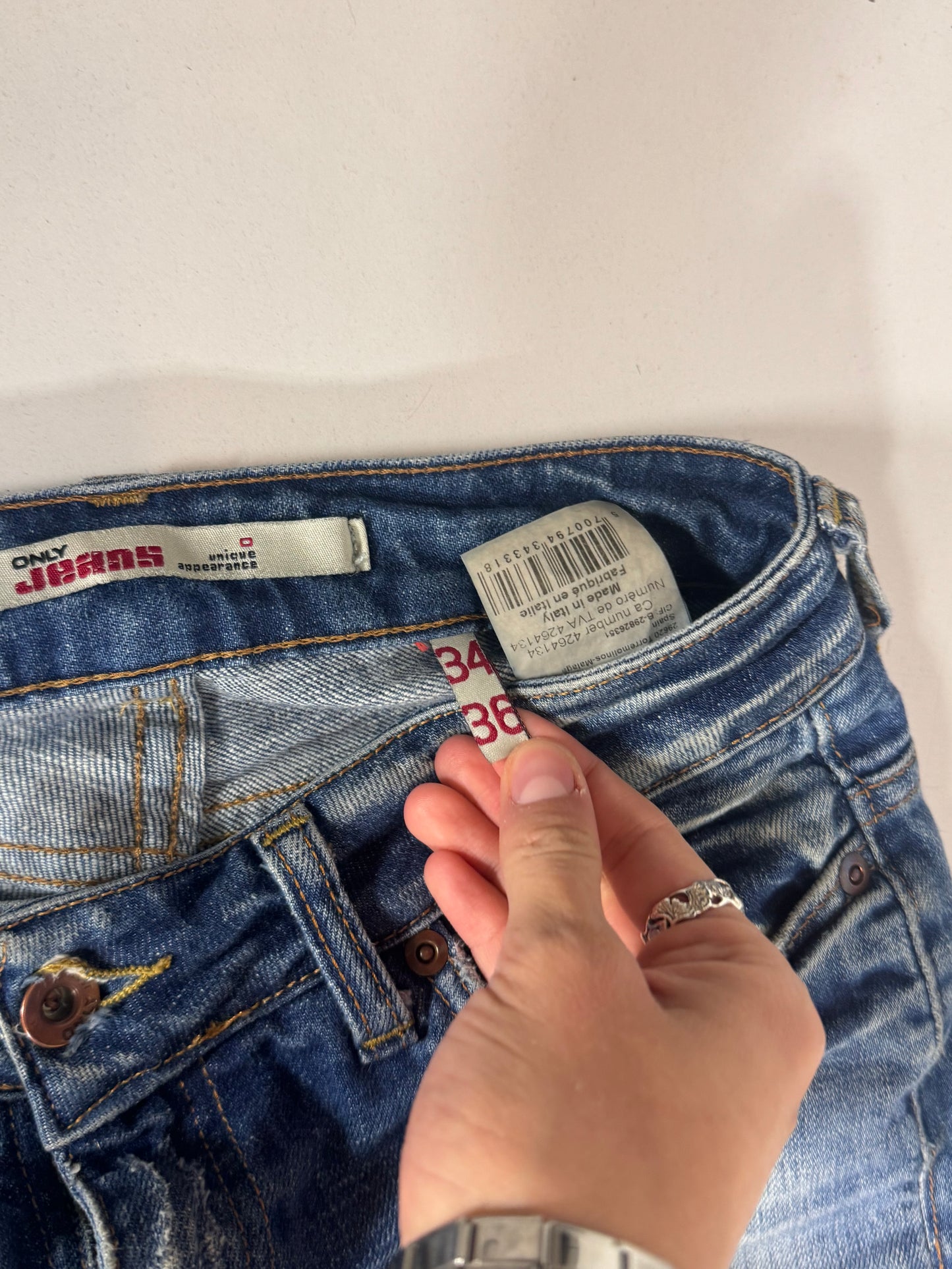 Lågmidjade jeans stl: XS