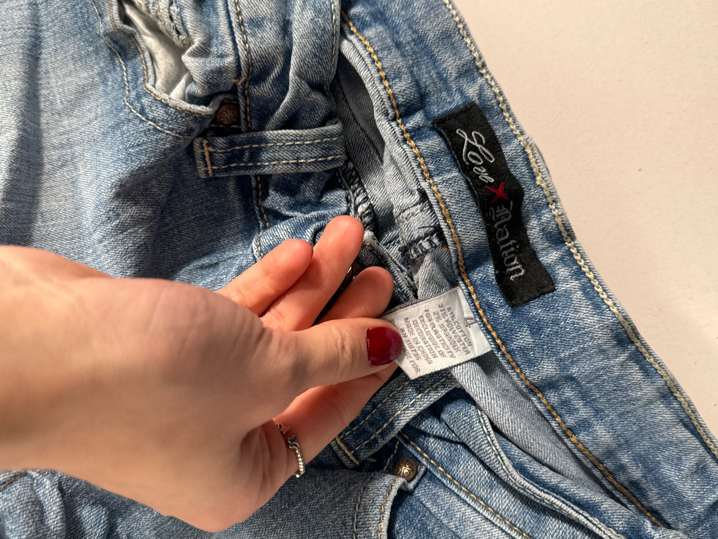 Lågmidjade jeans stl: XS