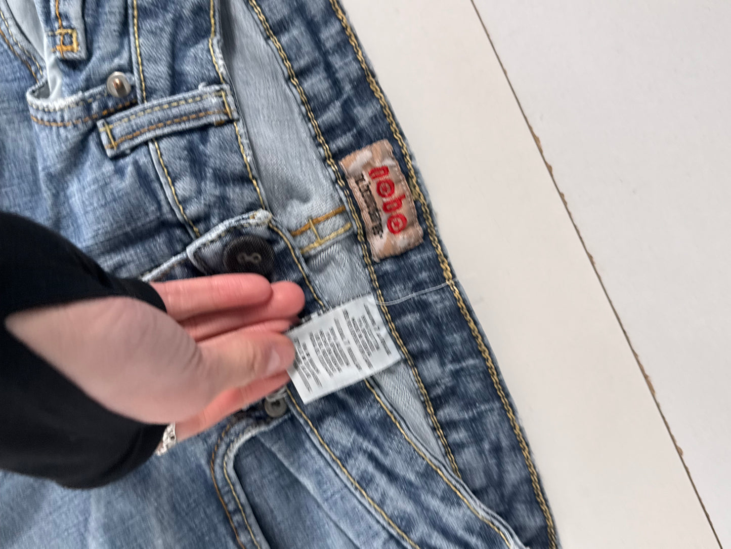Lågmidjade jeans stl: S