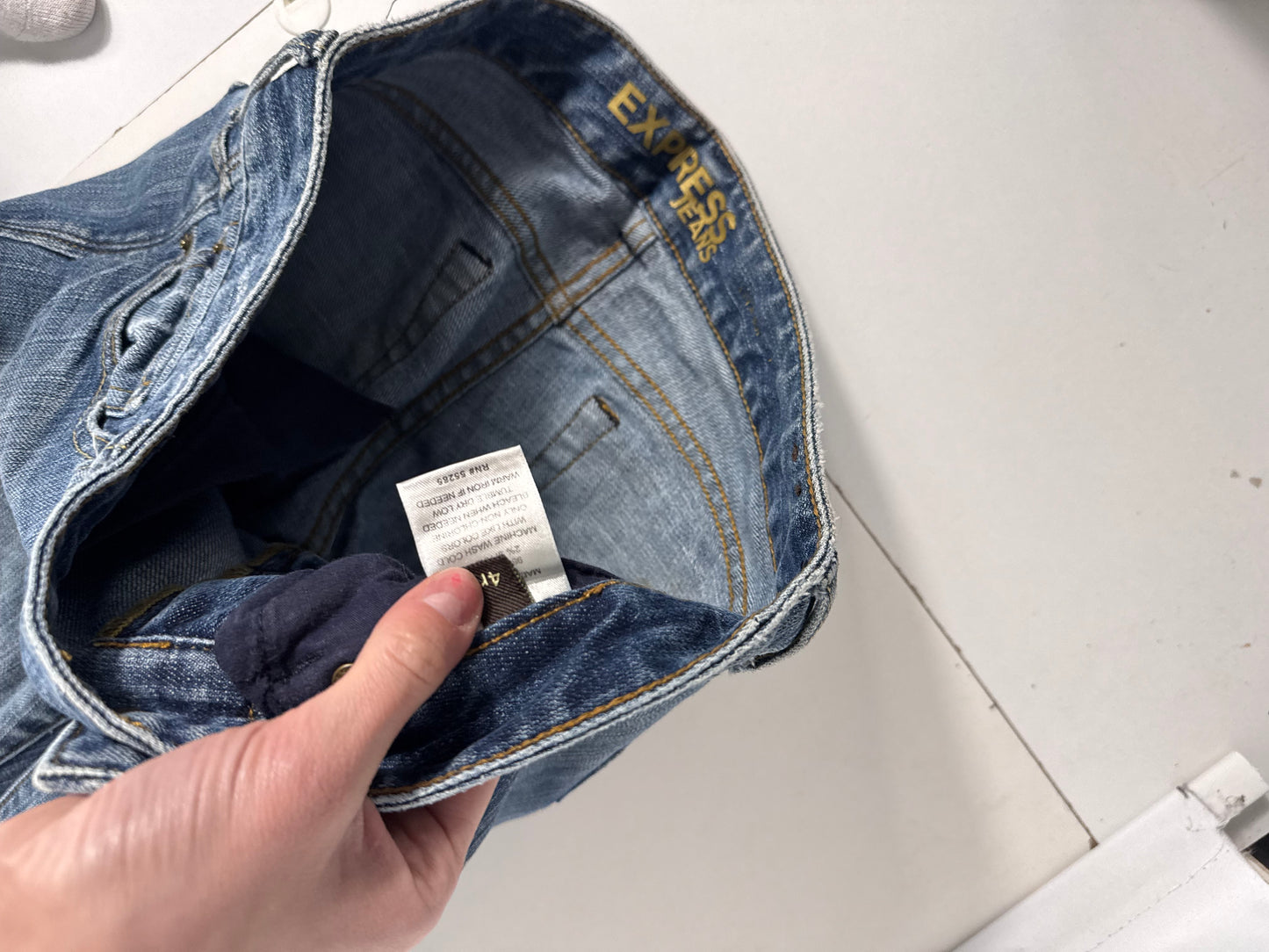 Lågmidjade jeans stl: S