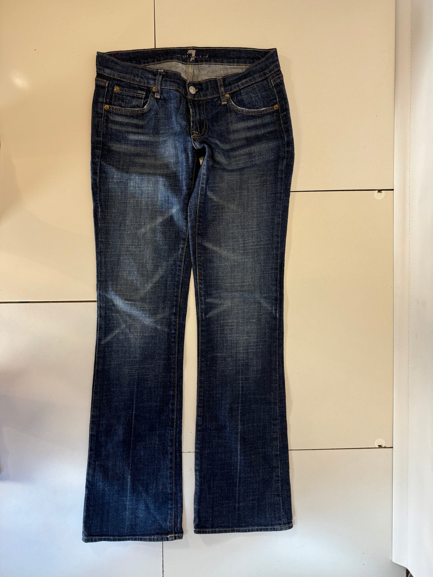 Lågmidjade jeans–stl: S