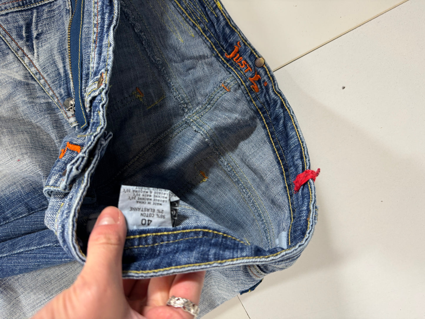Lågmidjade jeans stl: S