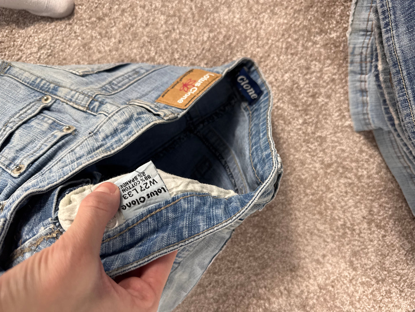 Lågmidjade jeans stl: XS