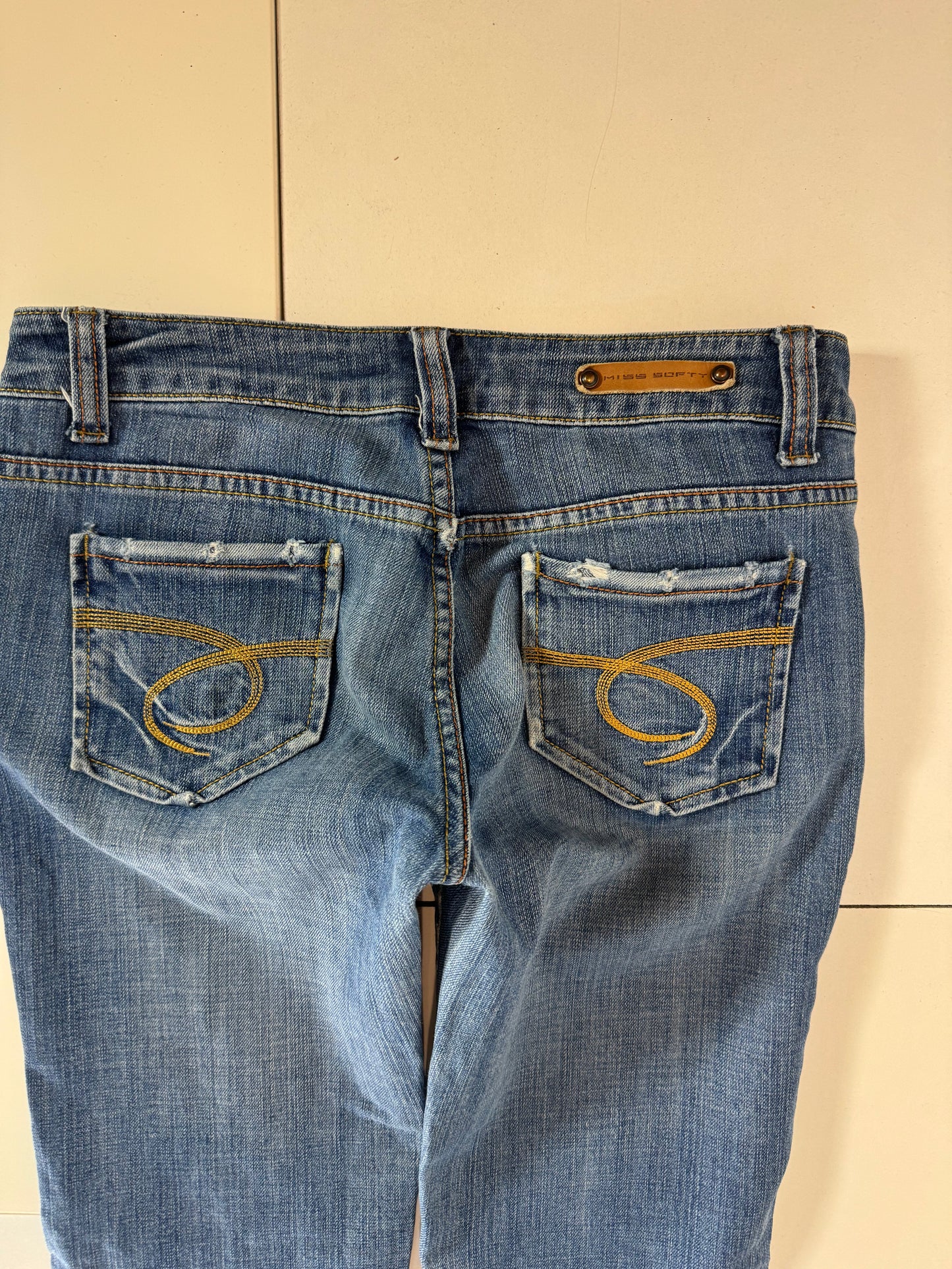 Lågmidjade jeans–stl: S