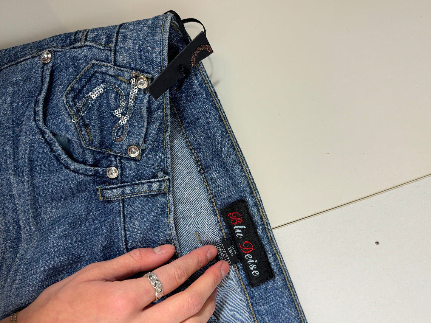 Lågmidjade jeans stl: S