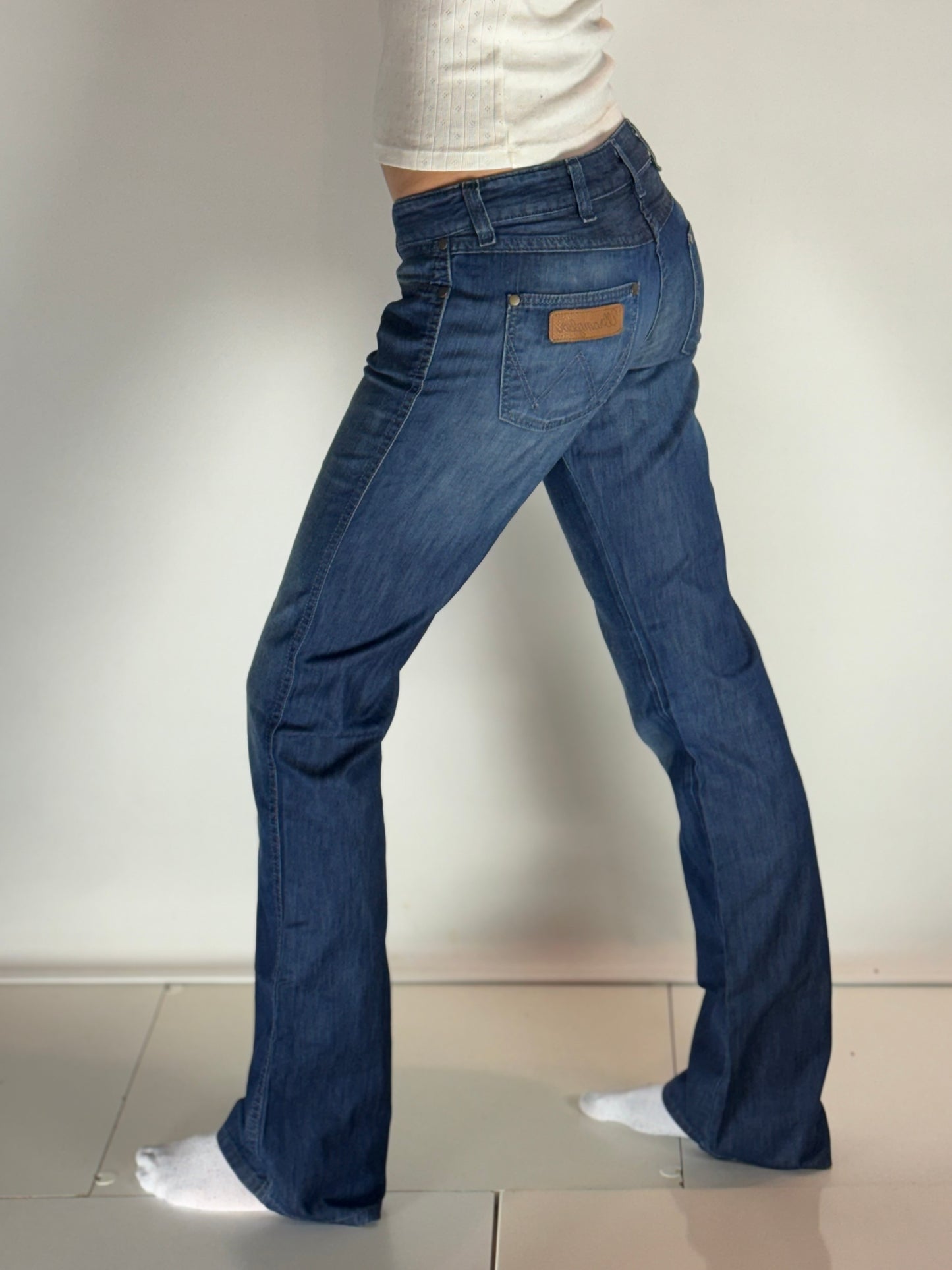 Lågmidjade jeans–stl: S