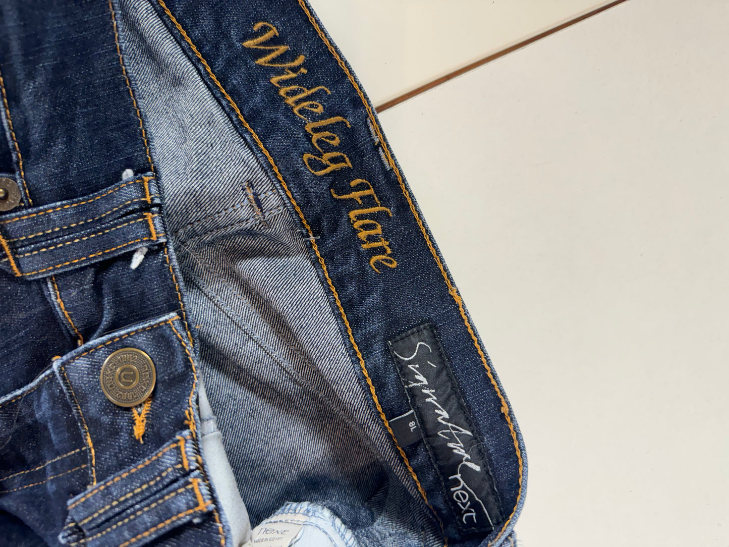 Lågmidjade jeans–stl: XS