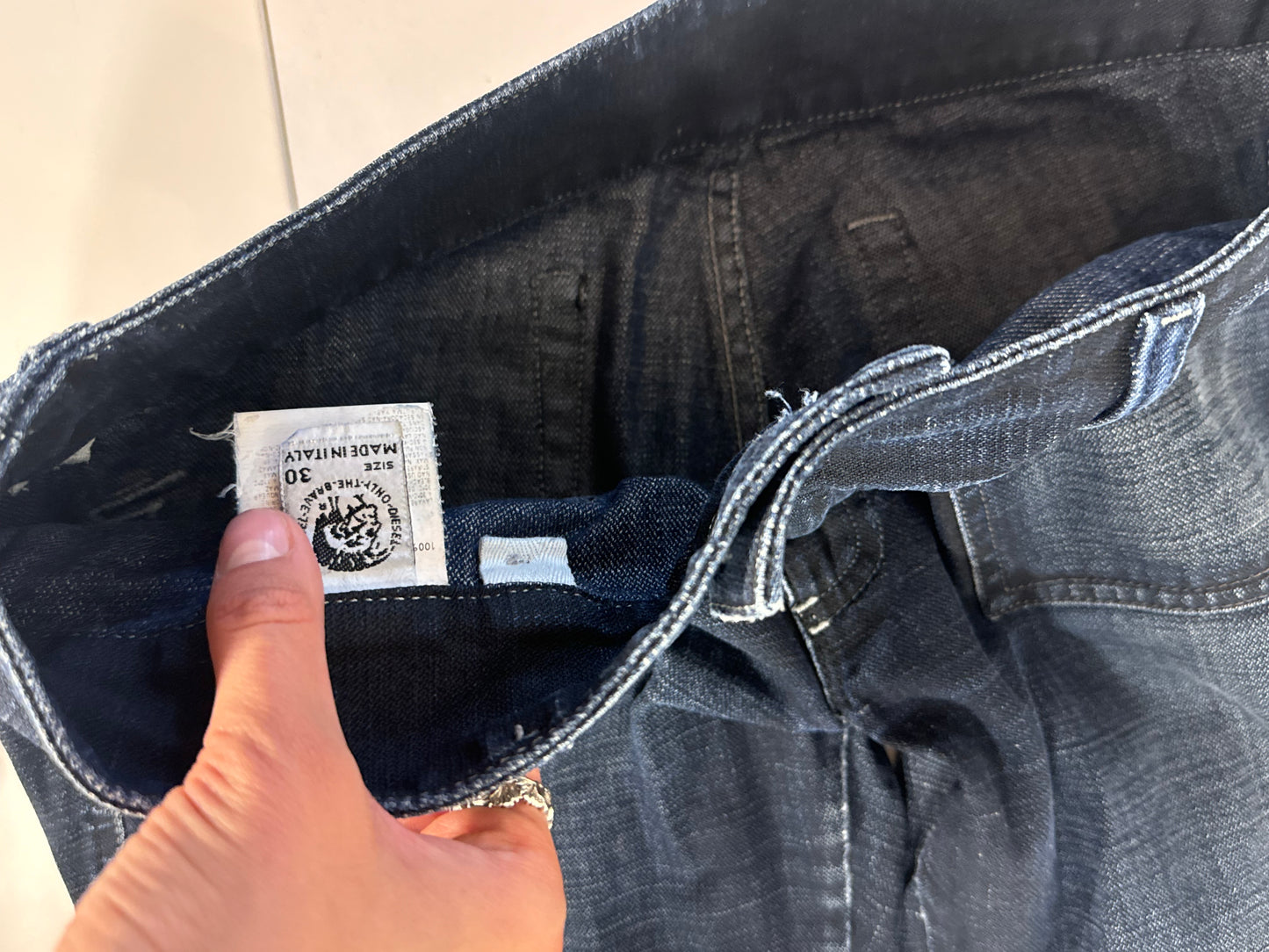 Lågmidjade jeans stl: S