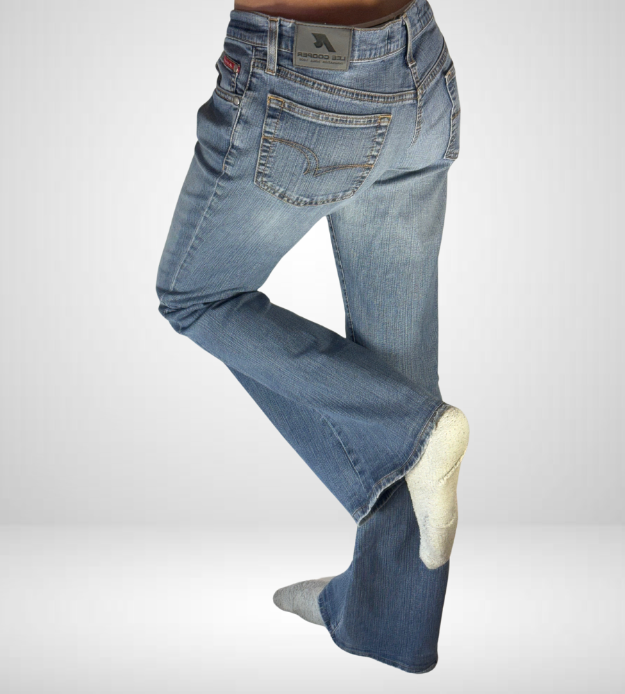 Lågmidjade jeans–stl: M