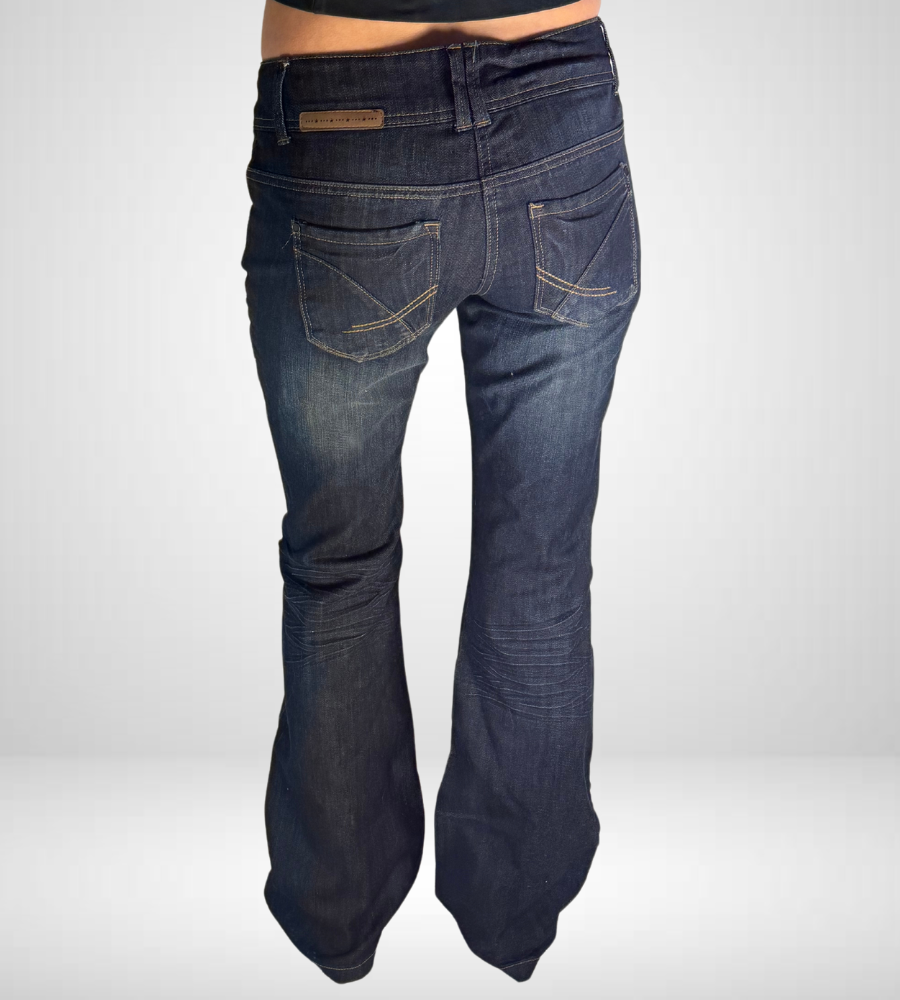 Lågmidjade jeans–stl: S