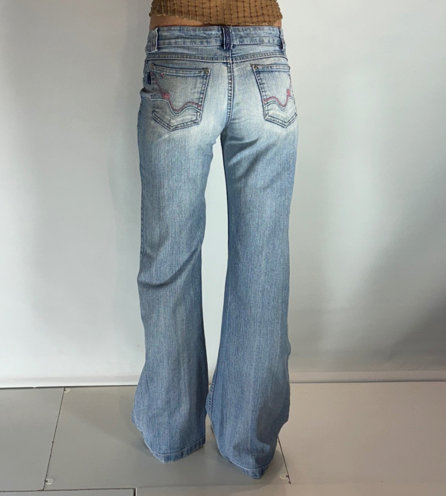 Lågmidjade jeans–stl: XS