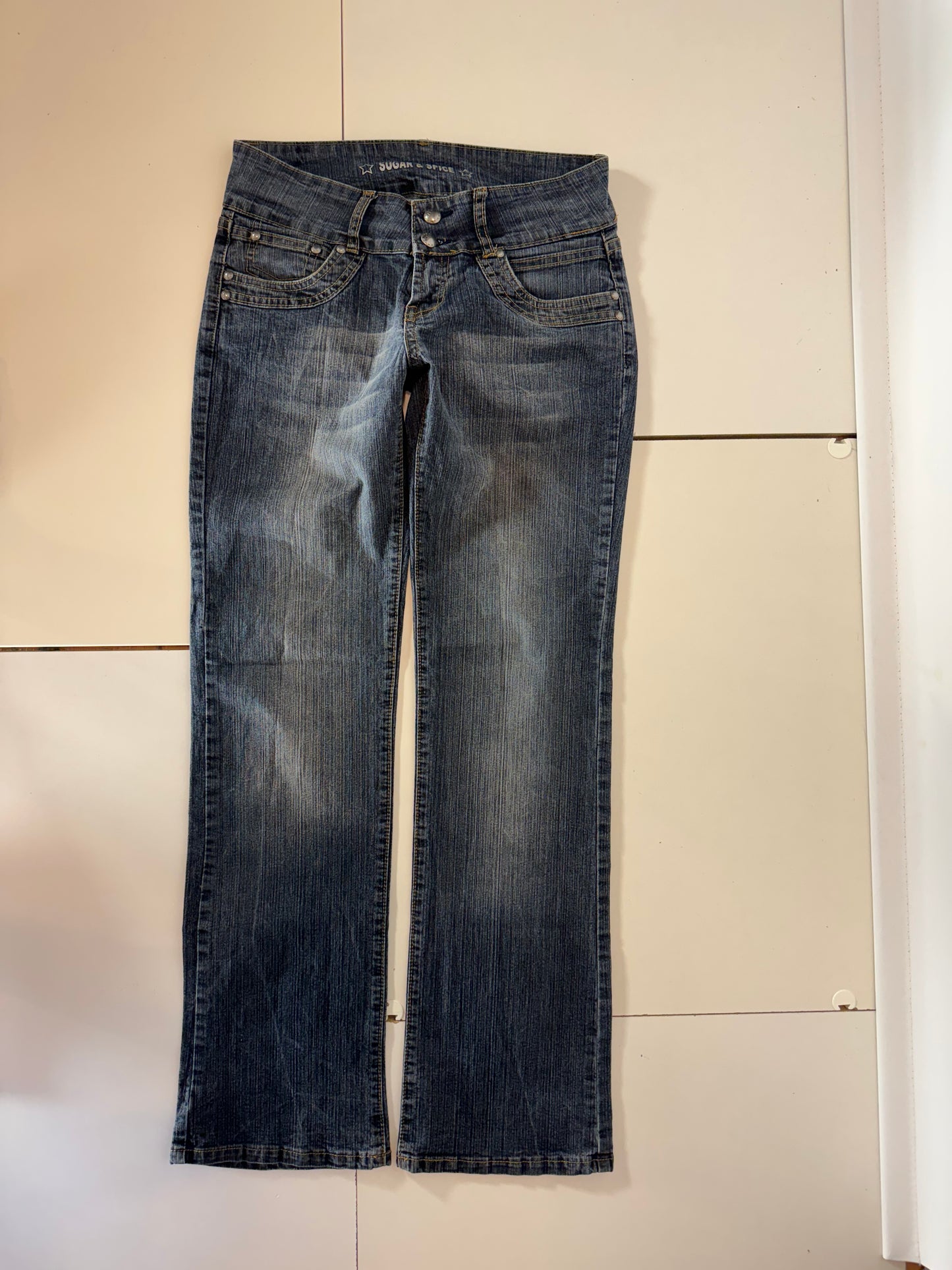 Lågmidjade jeans–stl: XS