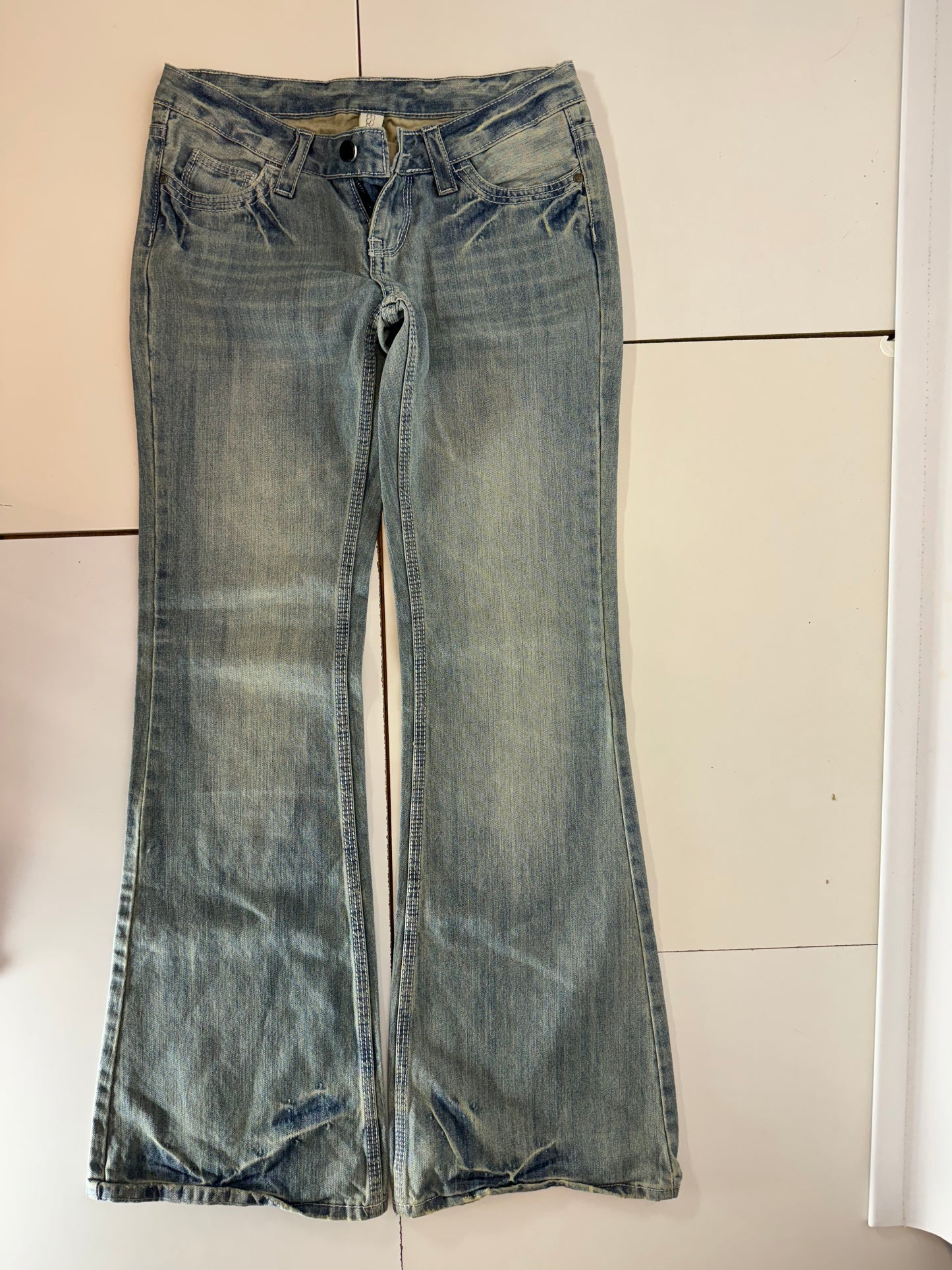 Lågmidjade jeans–stl: S