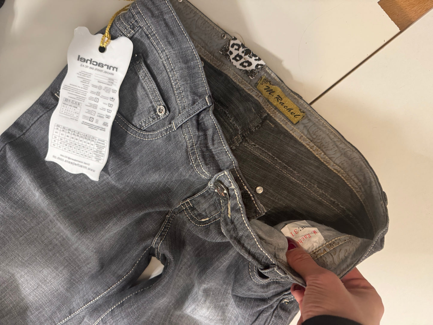 Lågmidjade jeans stl: M