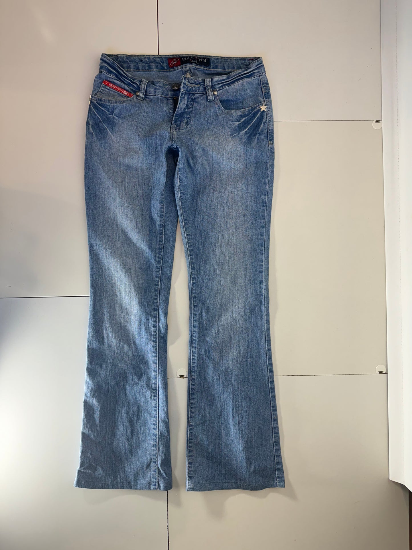 Lågmidjade jeans–stl: XS