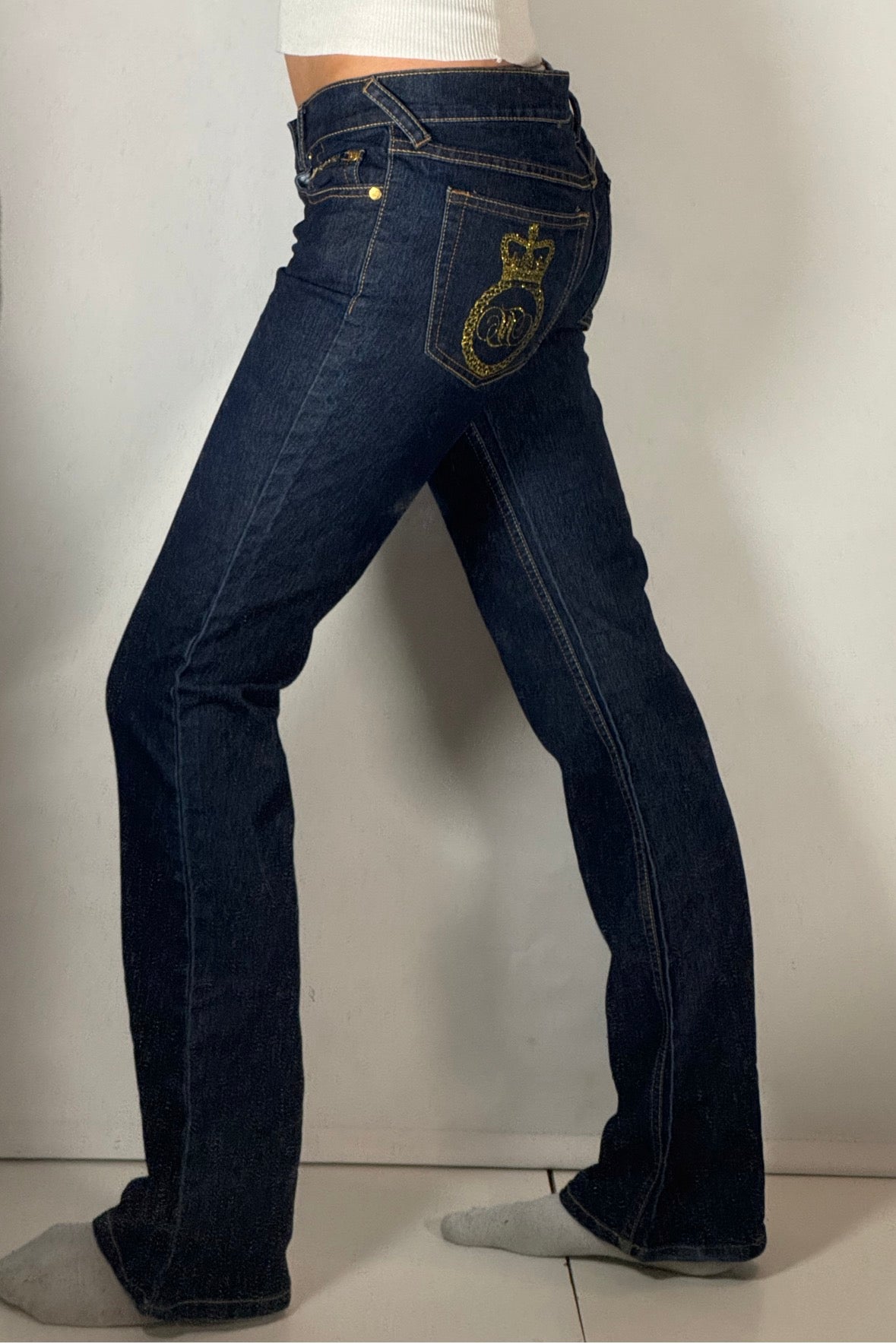 Lågmidjade jeans stl: XS