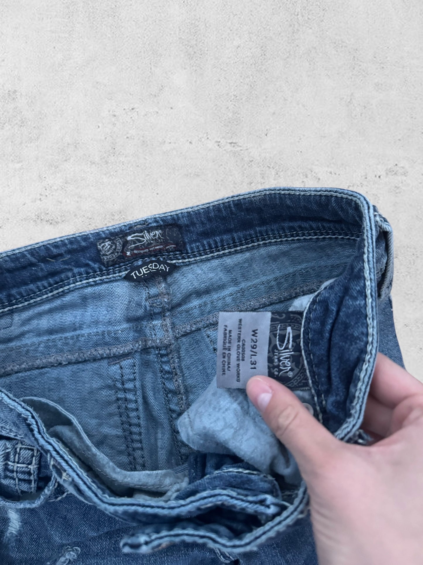 Lågmidjade jeans stl: S
