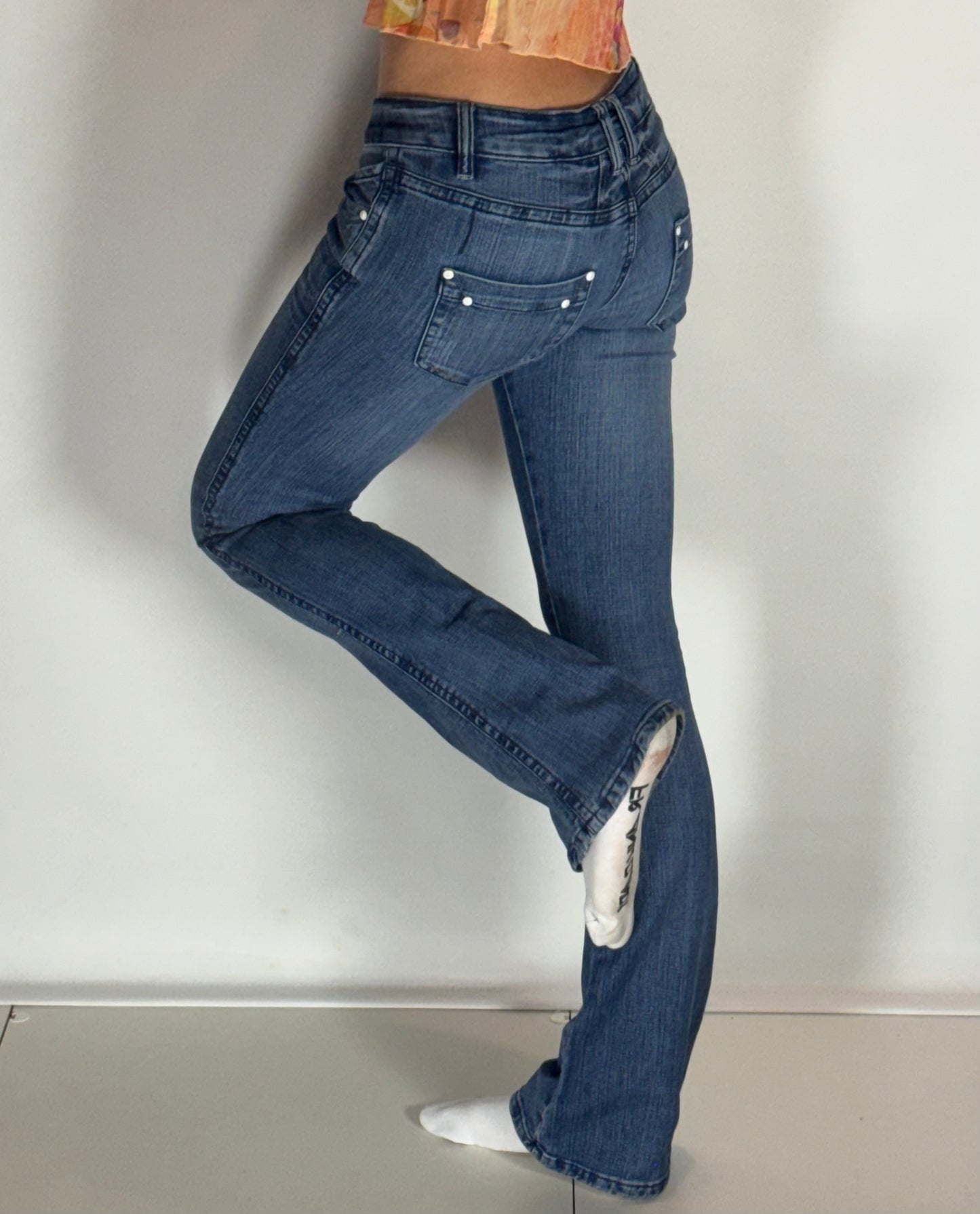 Lågmidjade jeans–stl: XS