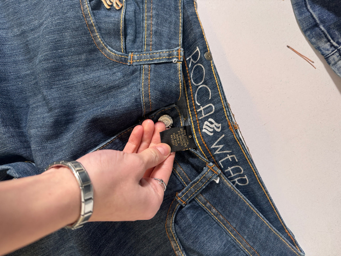 Lavtaljede jeans str: S