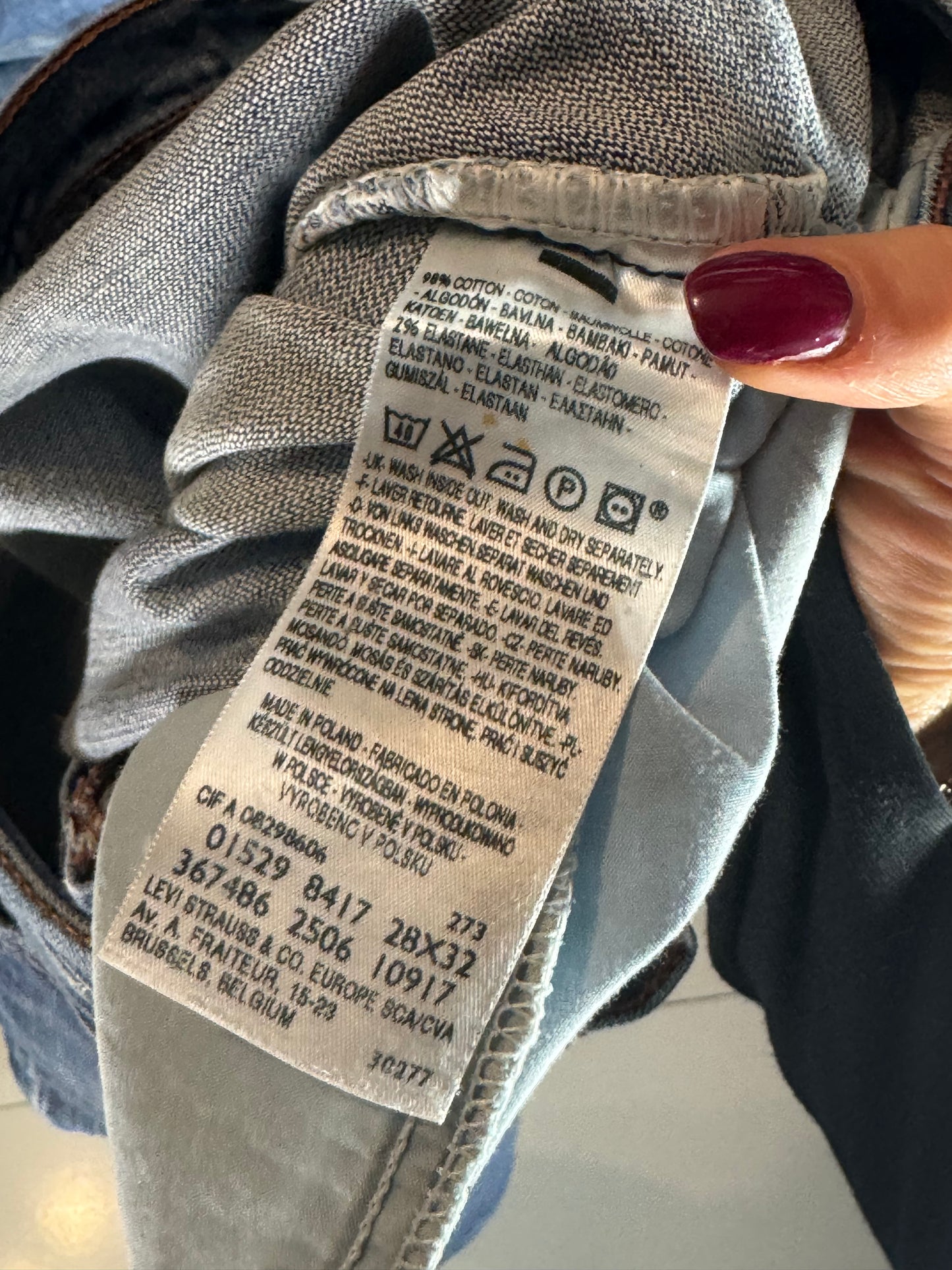 Lågmidjade jeans stl: XS