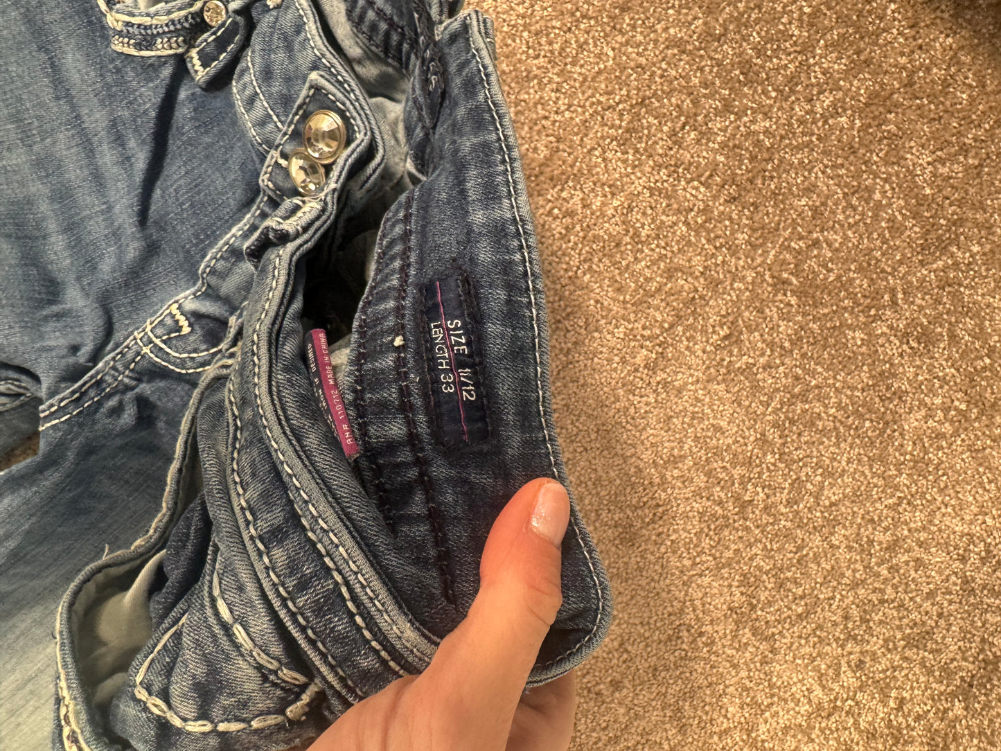 Lågmidjade jeans stl: L