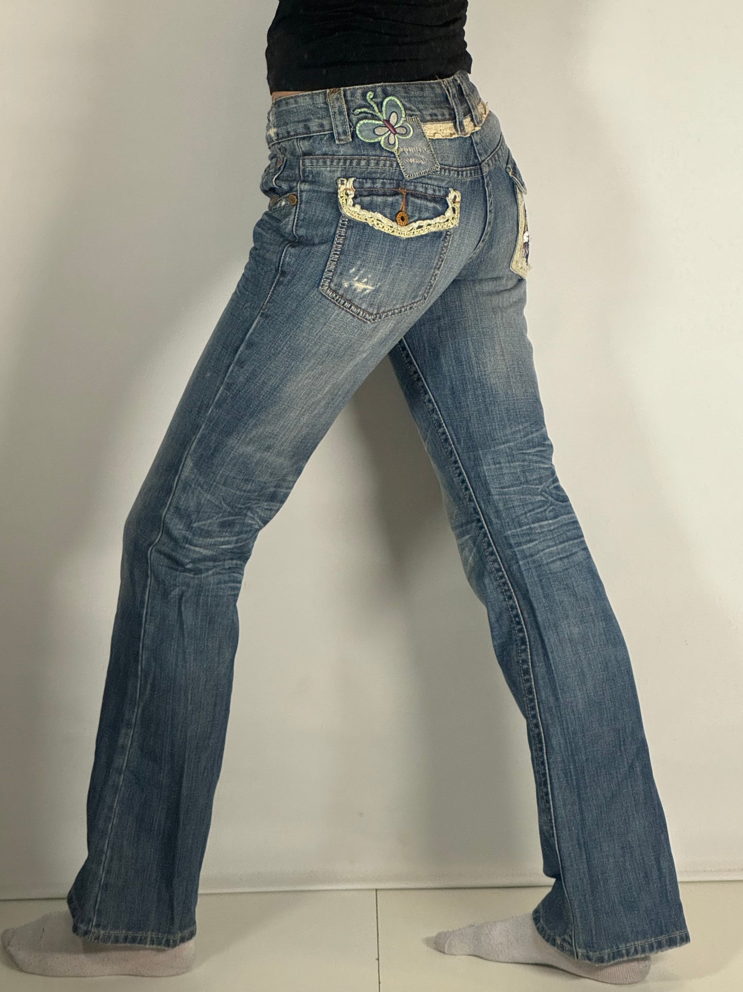 Lågmidjade jeans stl: XS