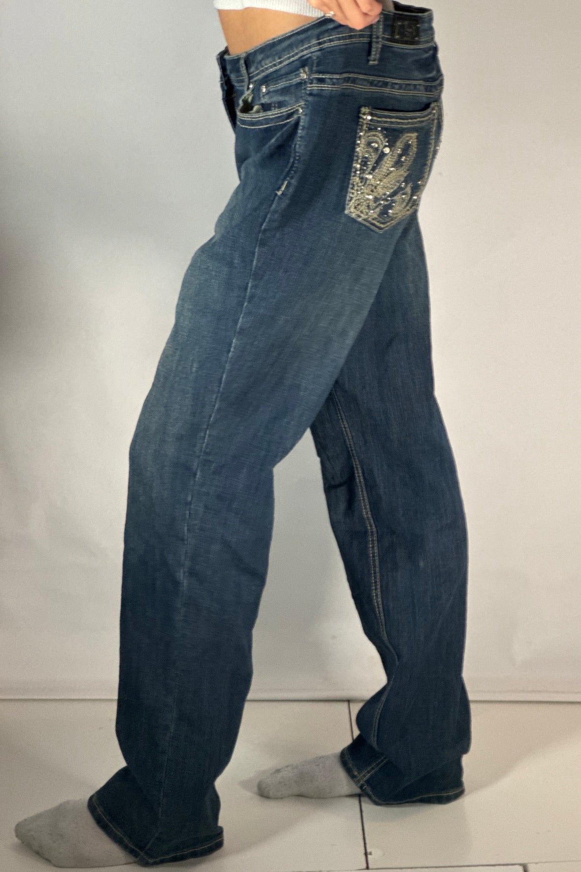 Lågmidjade jeans stl: M