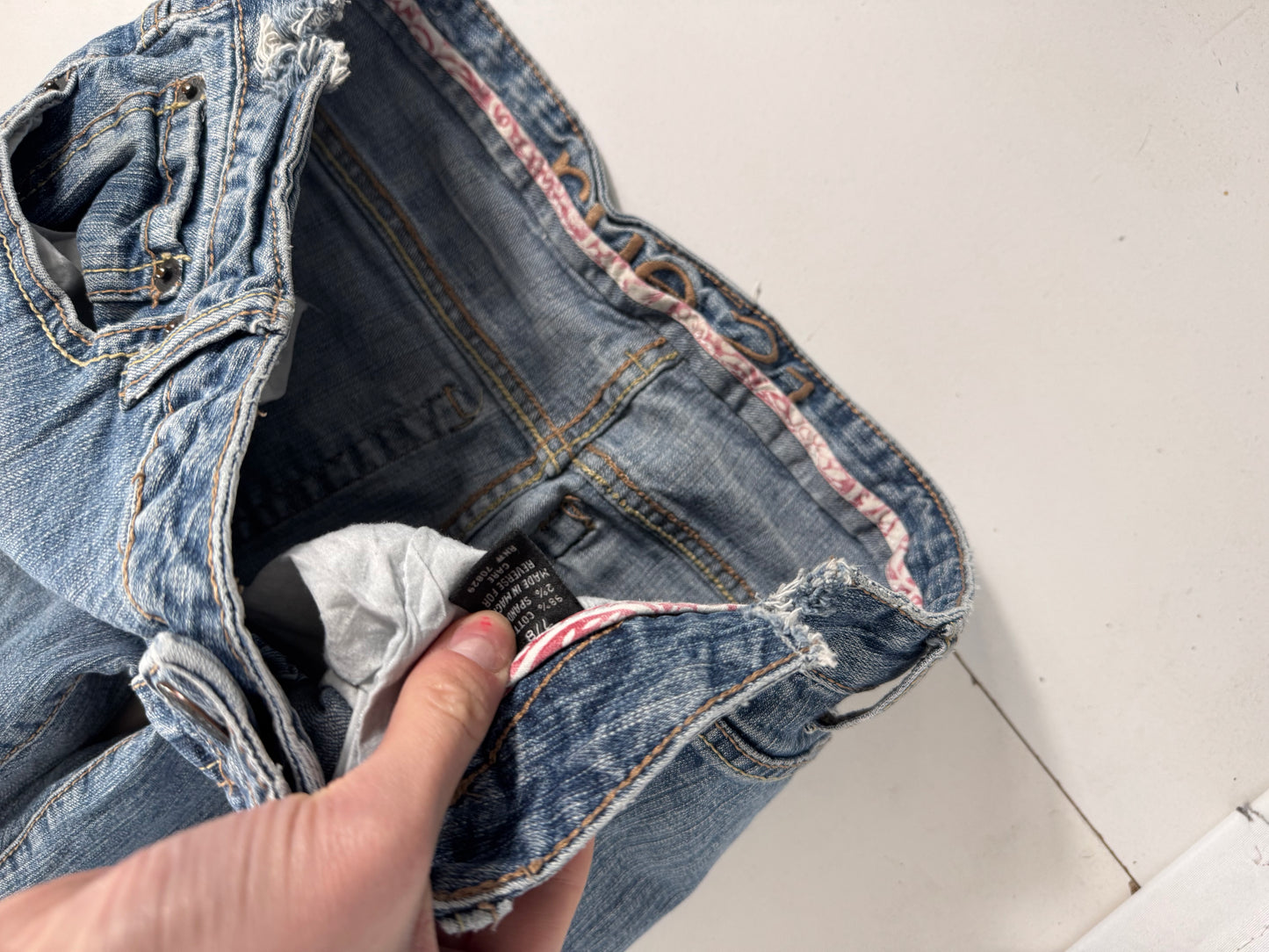 Lågmidjade jeans stl: S/M