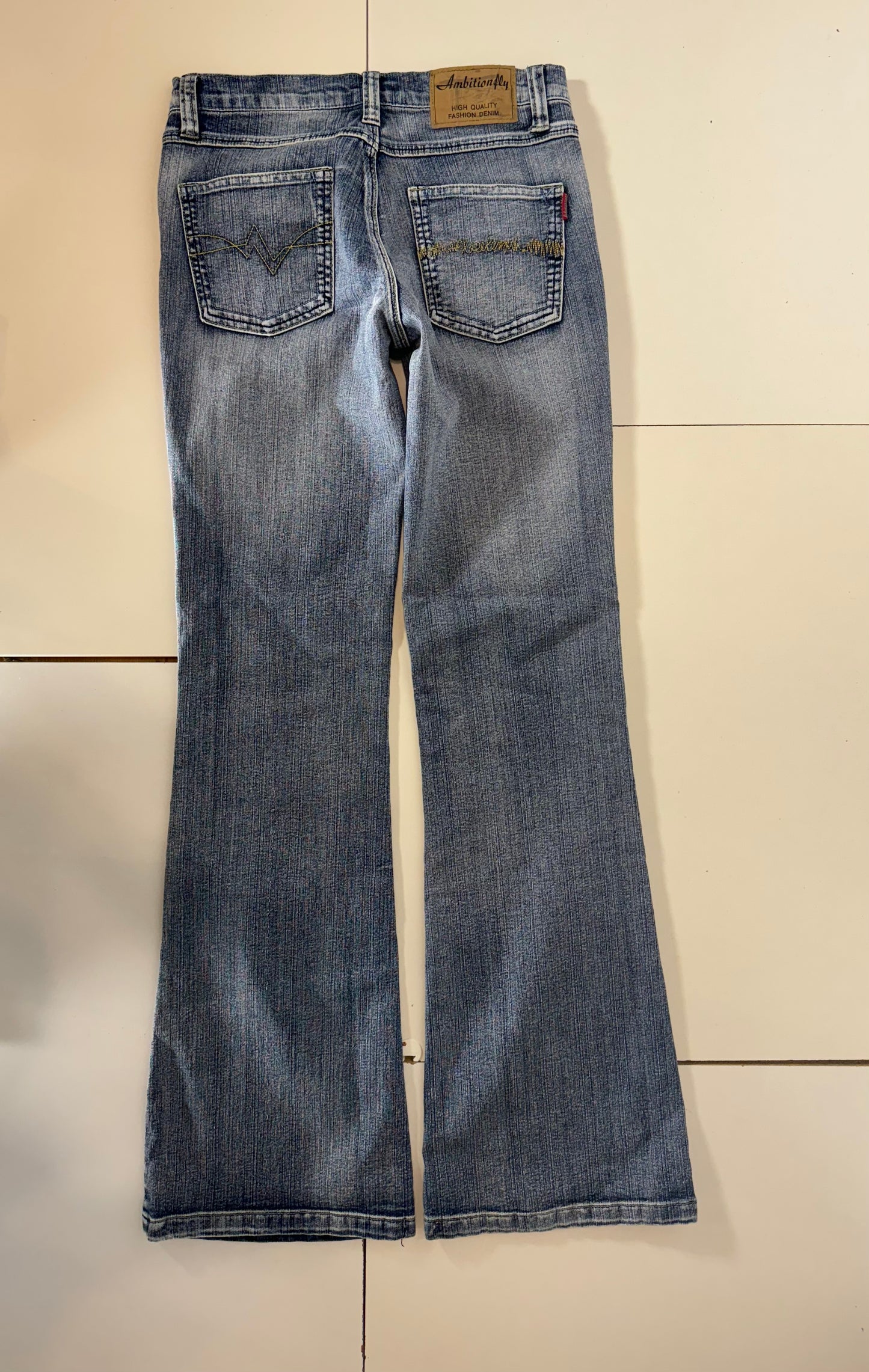 Lågmidjade jeans–stl: XS
