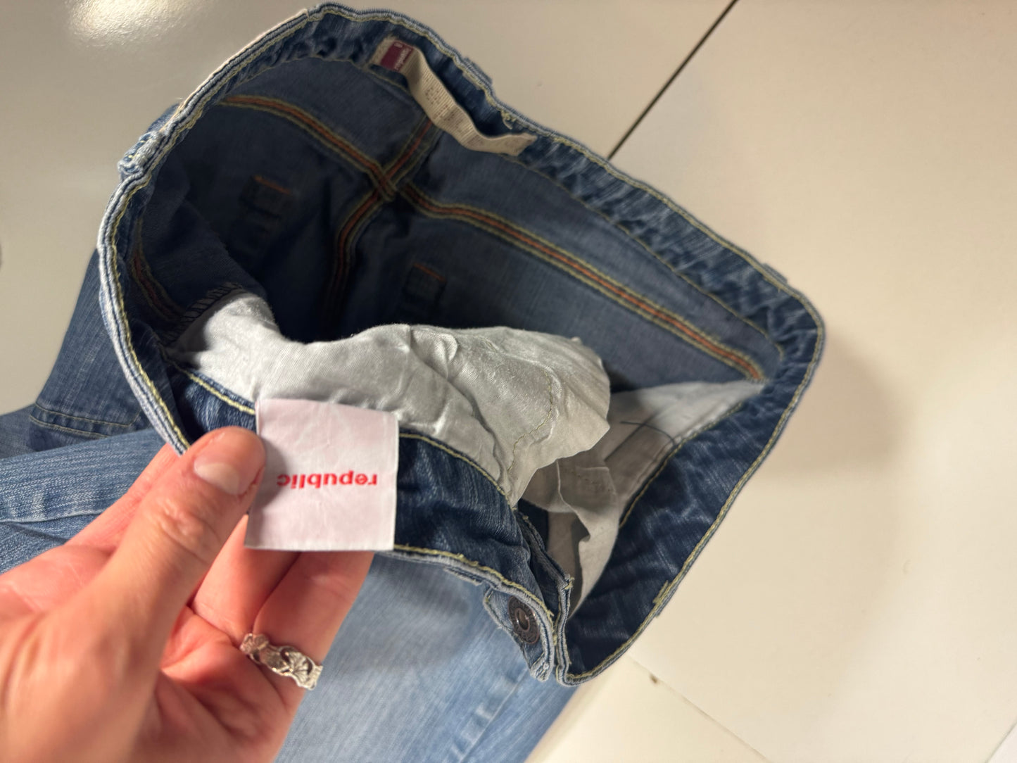 Lågmidjade jeans stl: S
