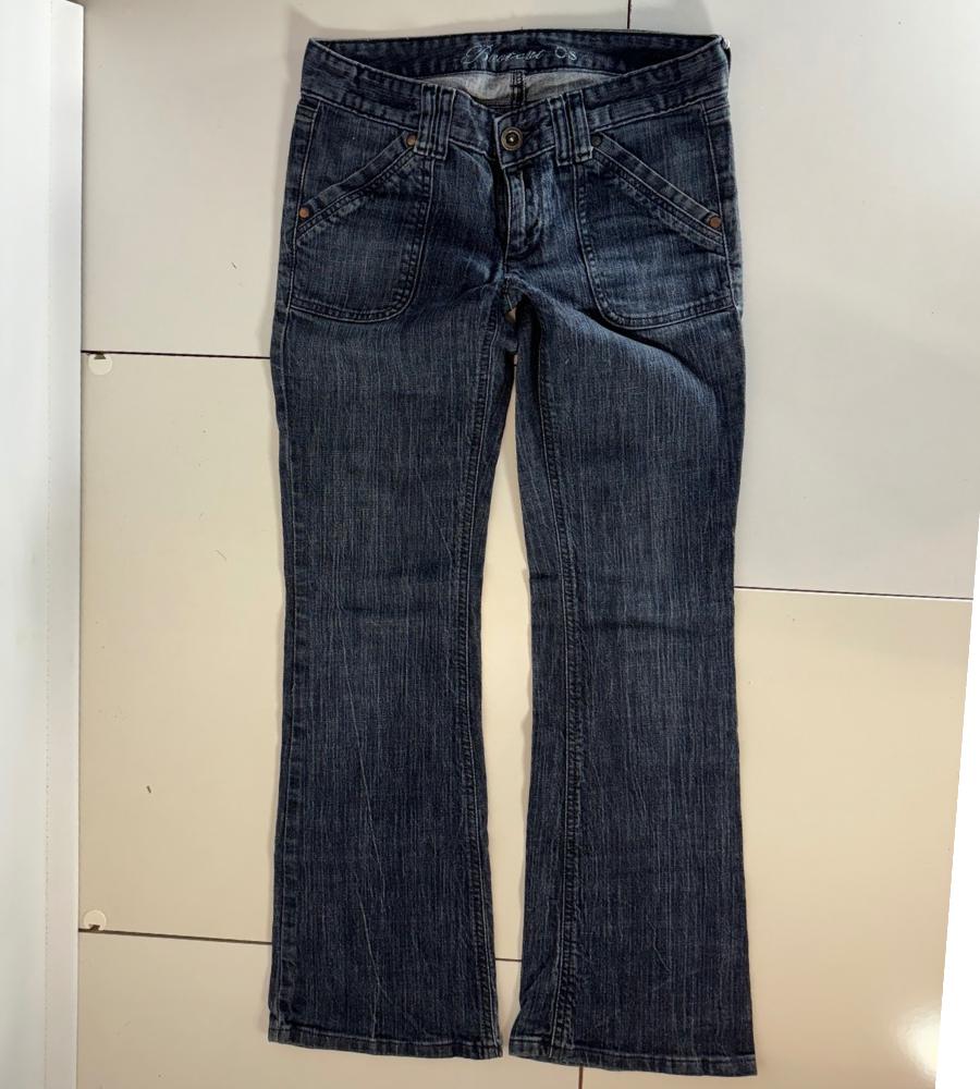 Lågmidjade jeans–stl: S
