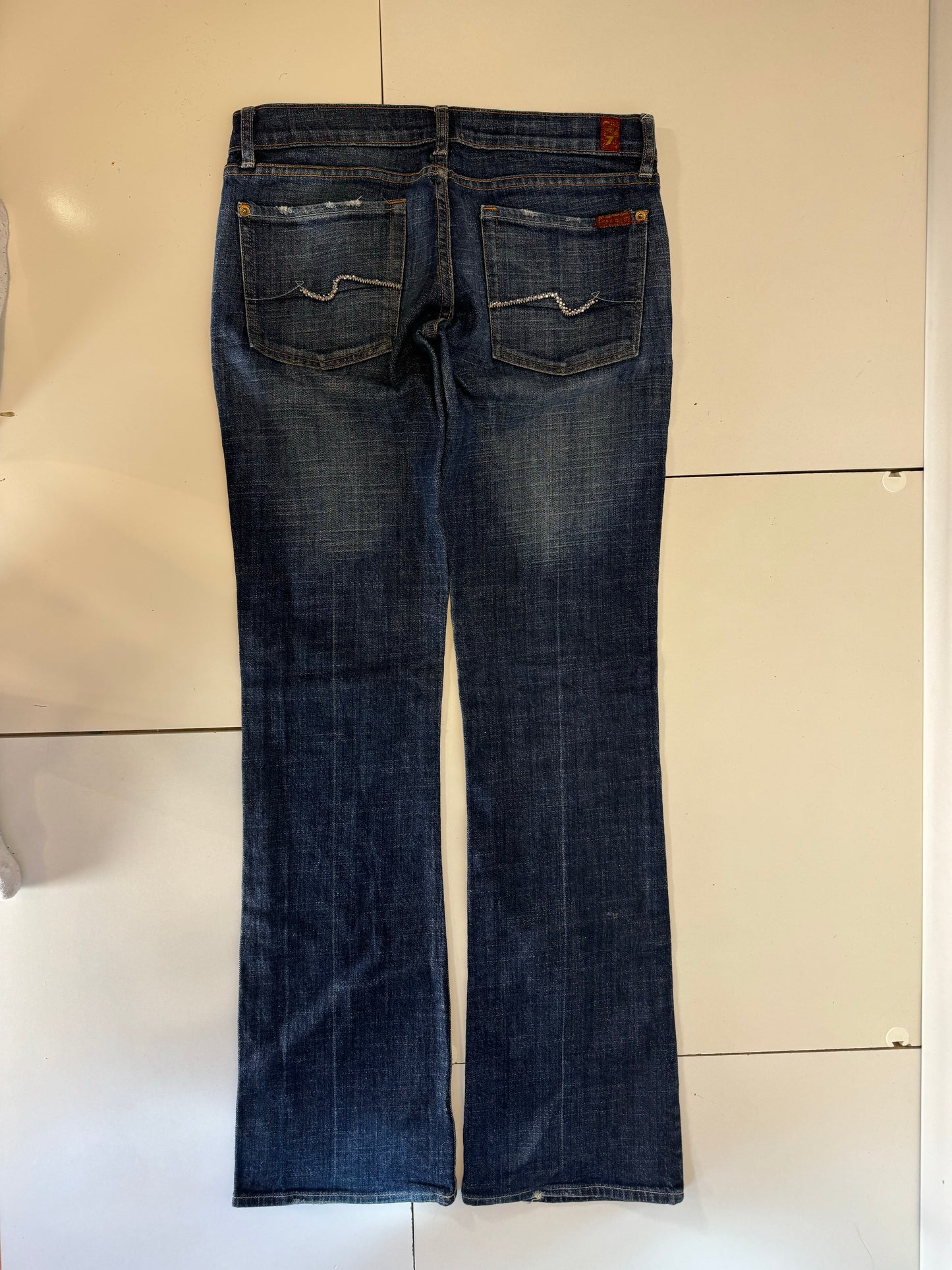 Lågmidjade jeans–stl: S