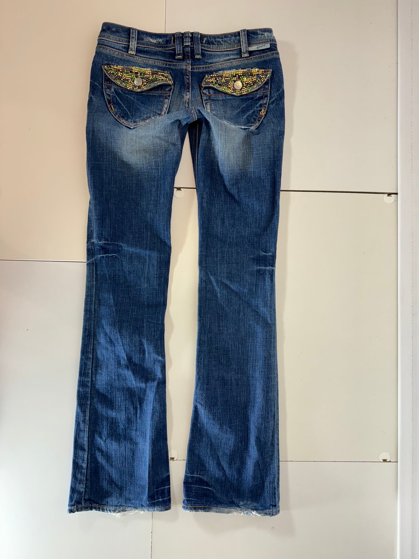 Lågmidjade jeans-stl: XS