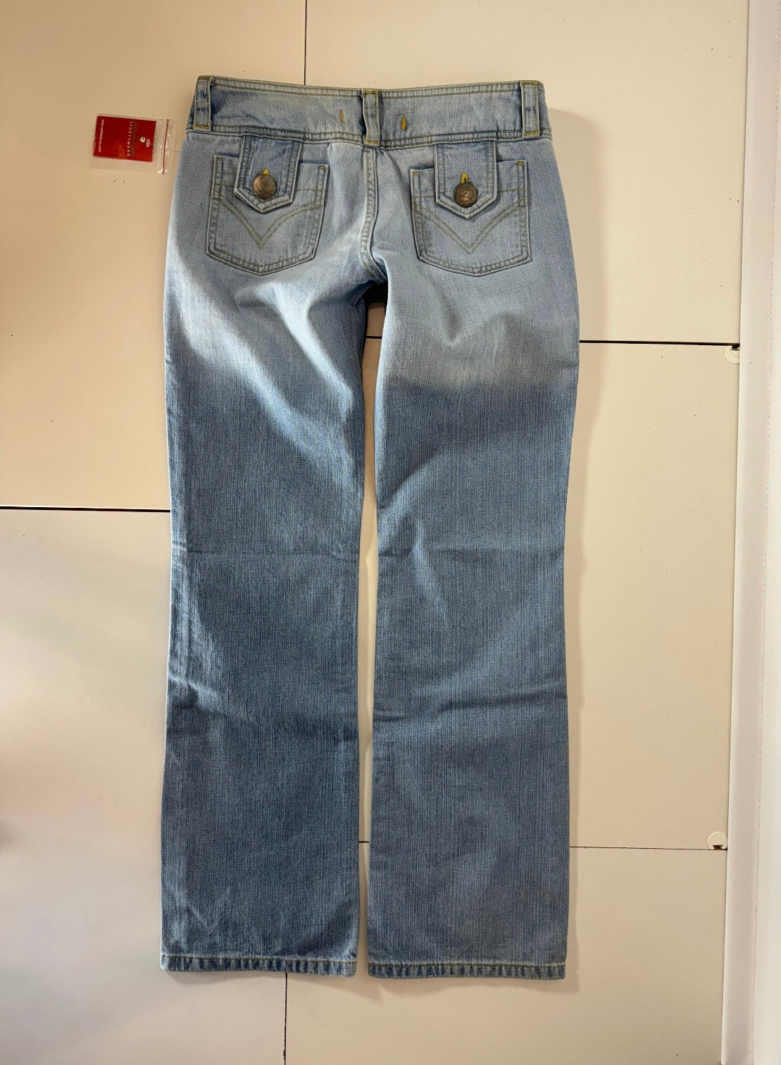 Lågmidjade jeans–stl: S